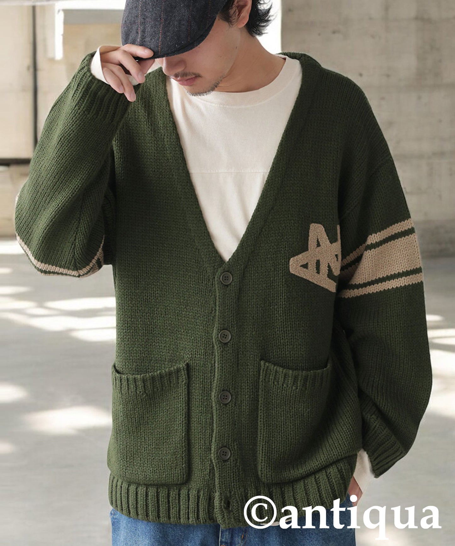 Logo Knit Cardigan Men's