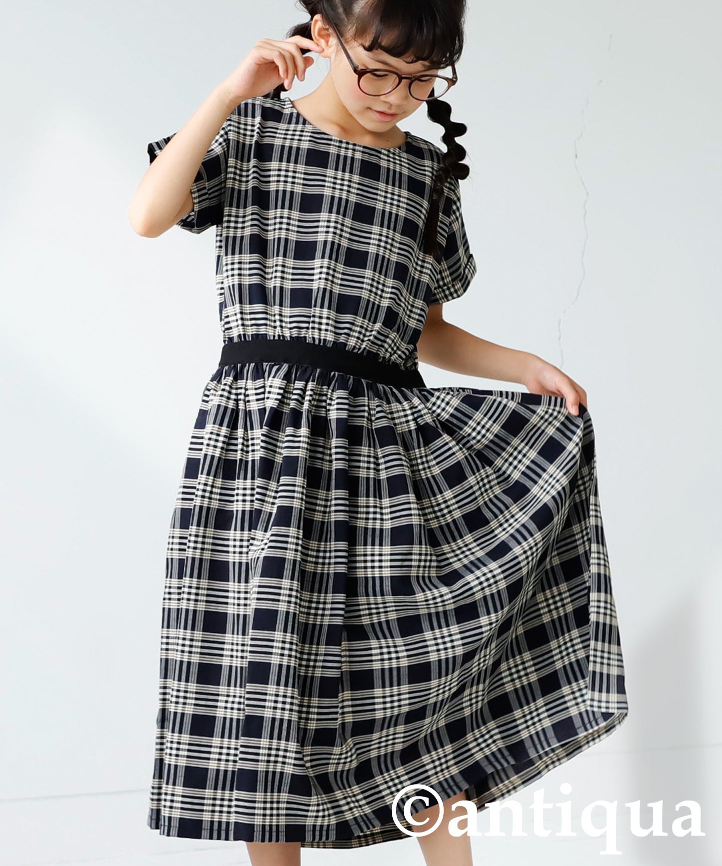 Checkd pattern dress Kids