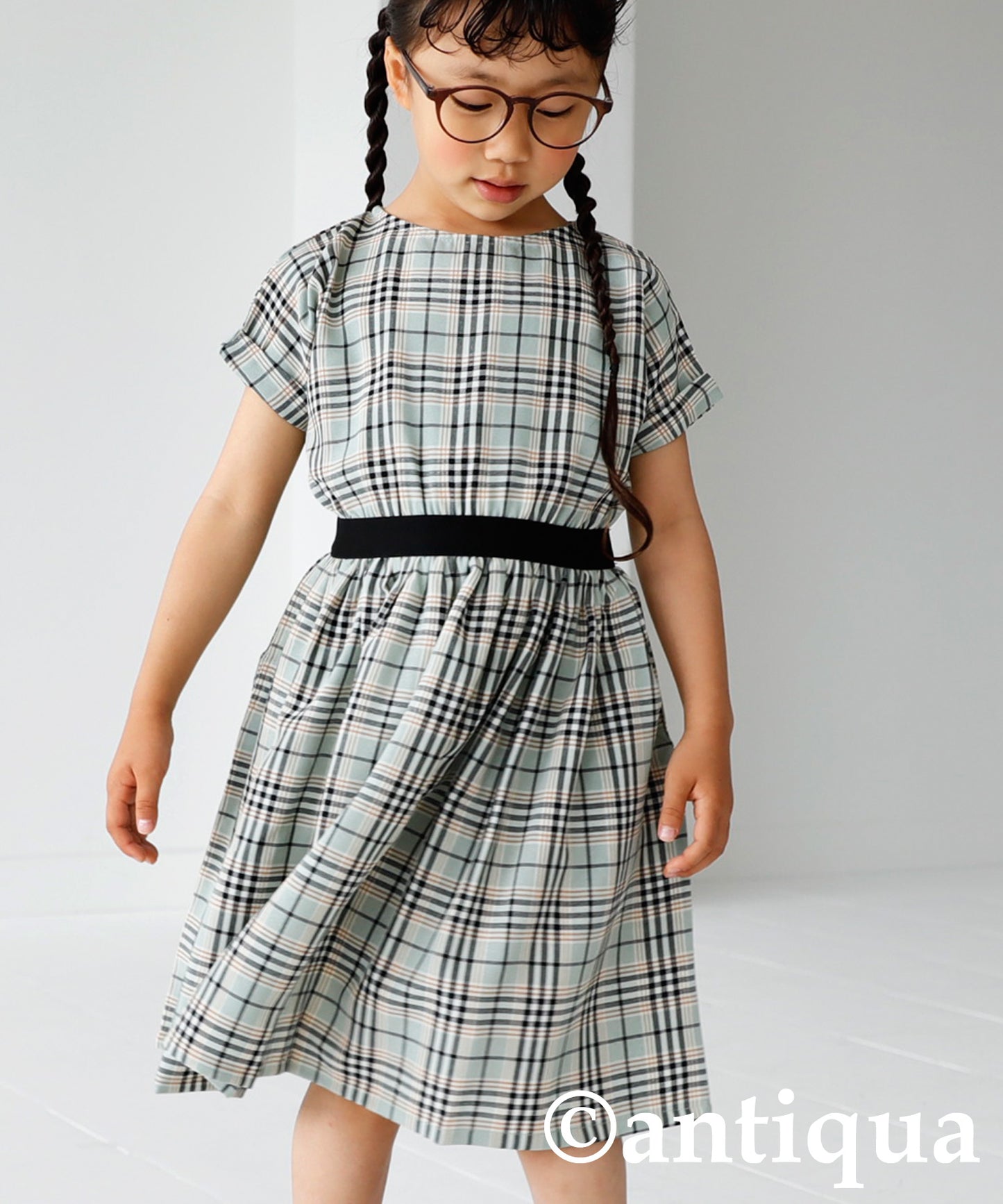 Checkd pattern dress Kids