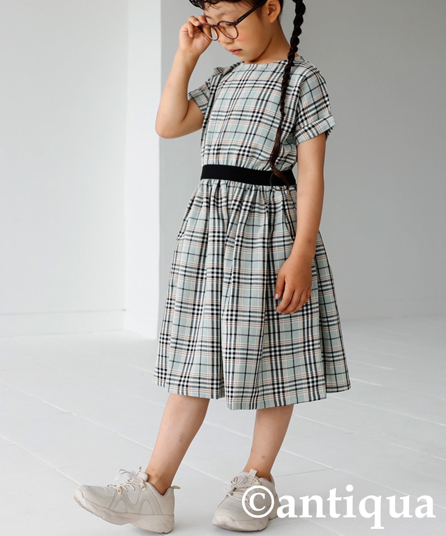 Checkd pattern dress Kids