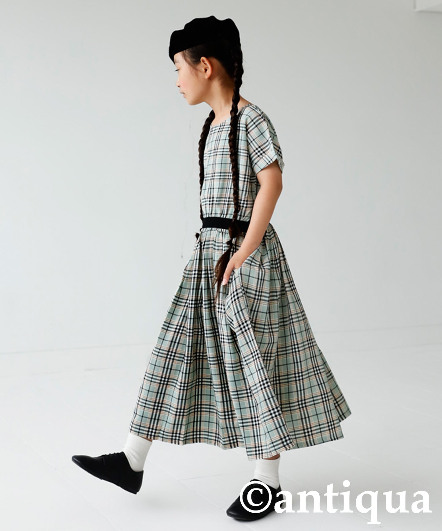 Checkd pattern dress Kids