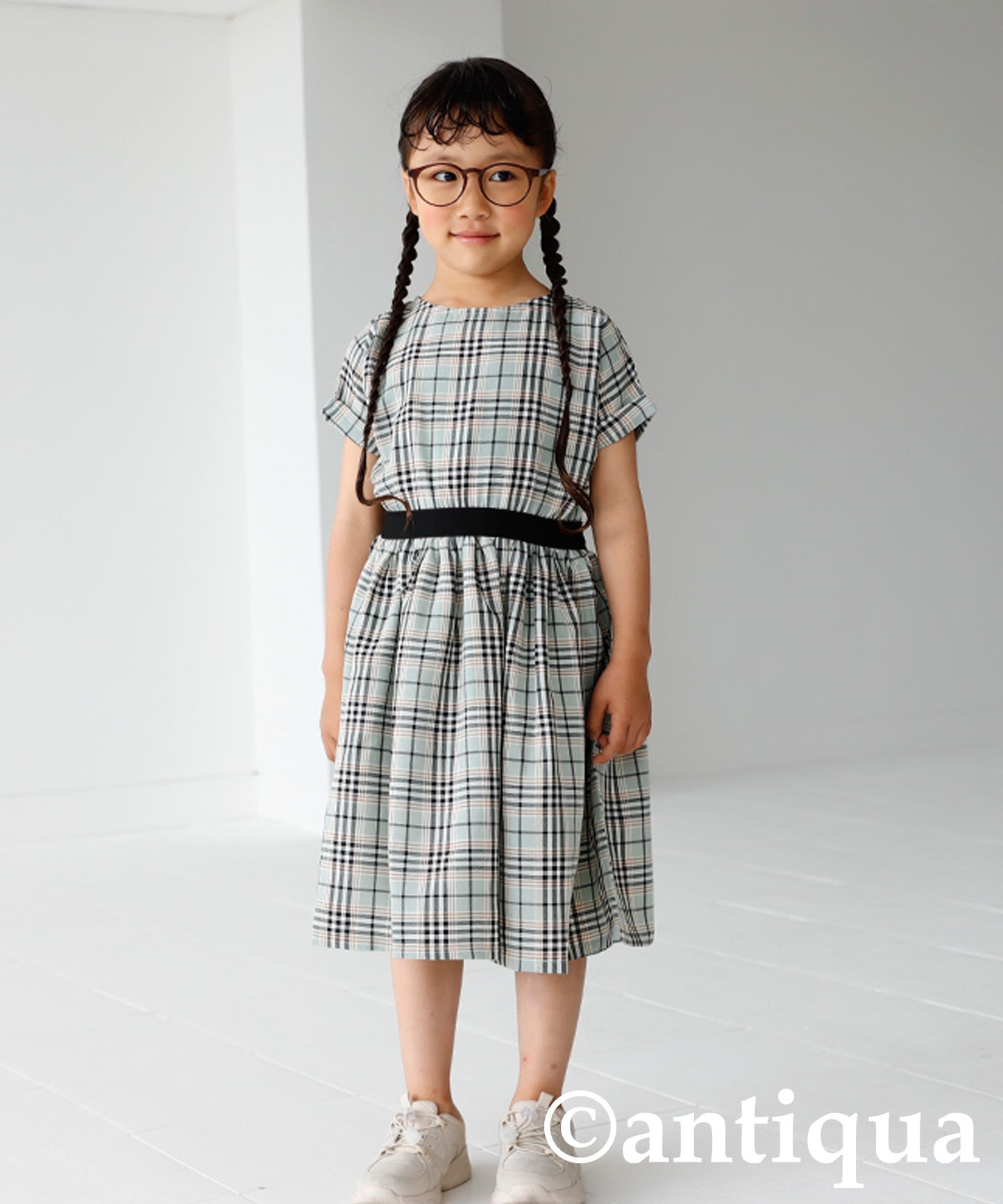 Checkd pattern dress Kids