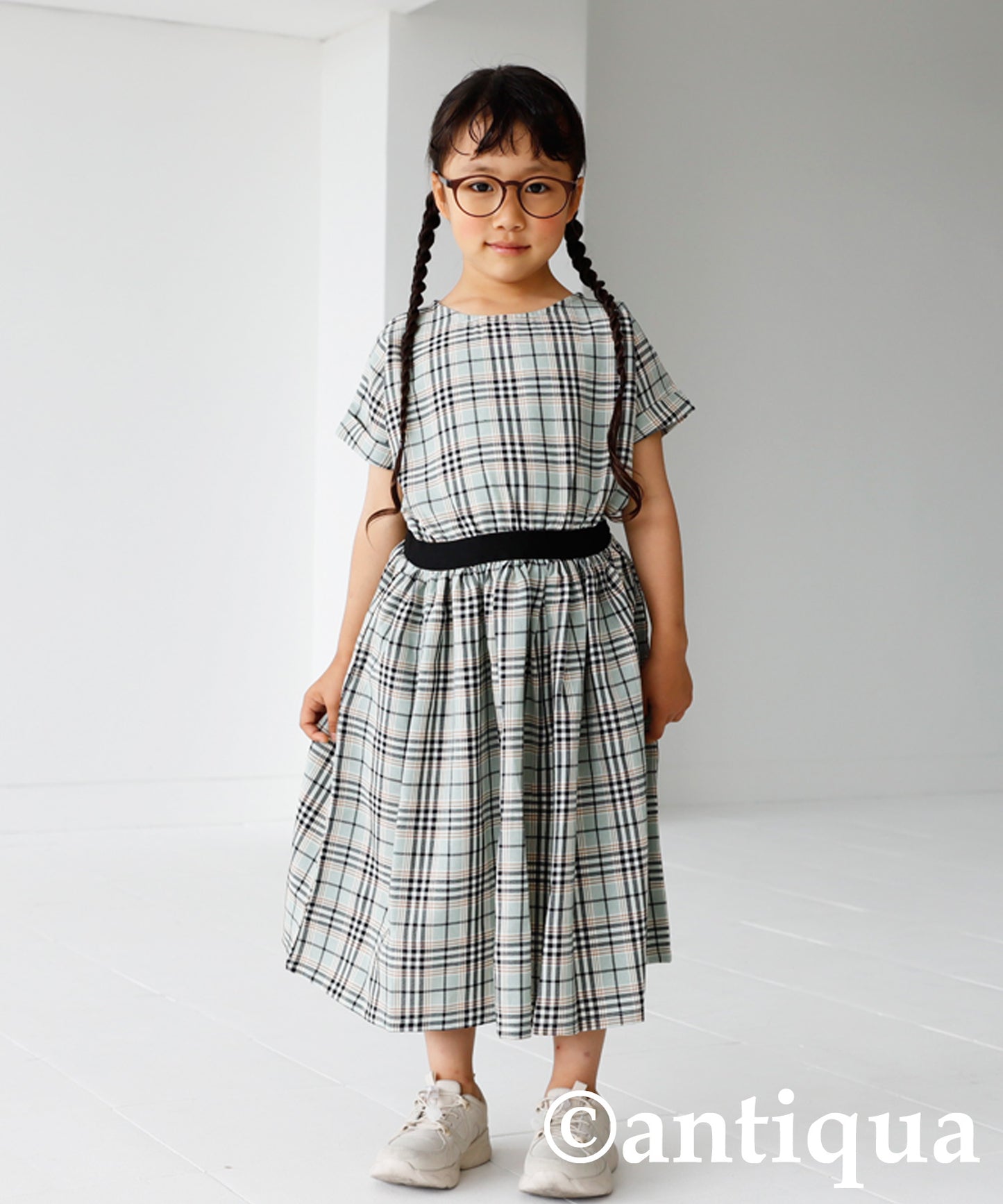 Checkd pattern dress Kids