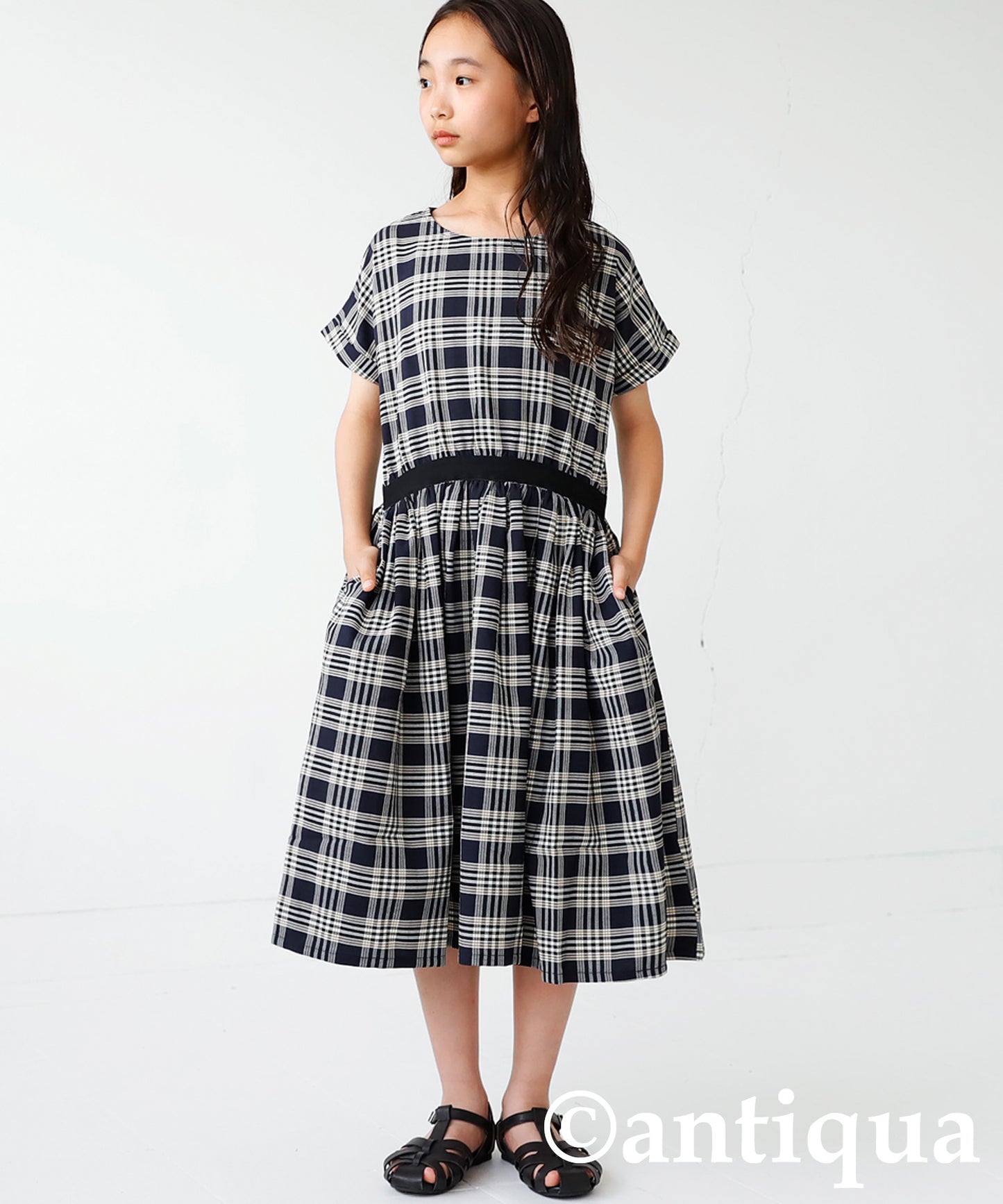 Checkd pattern dress Kids