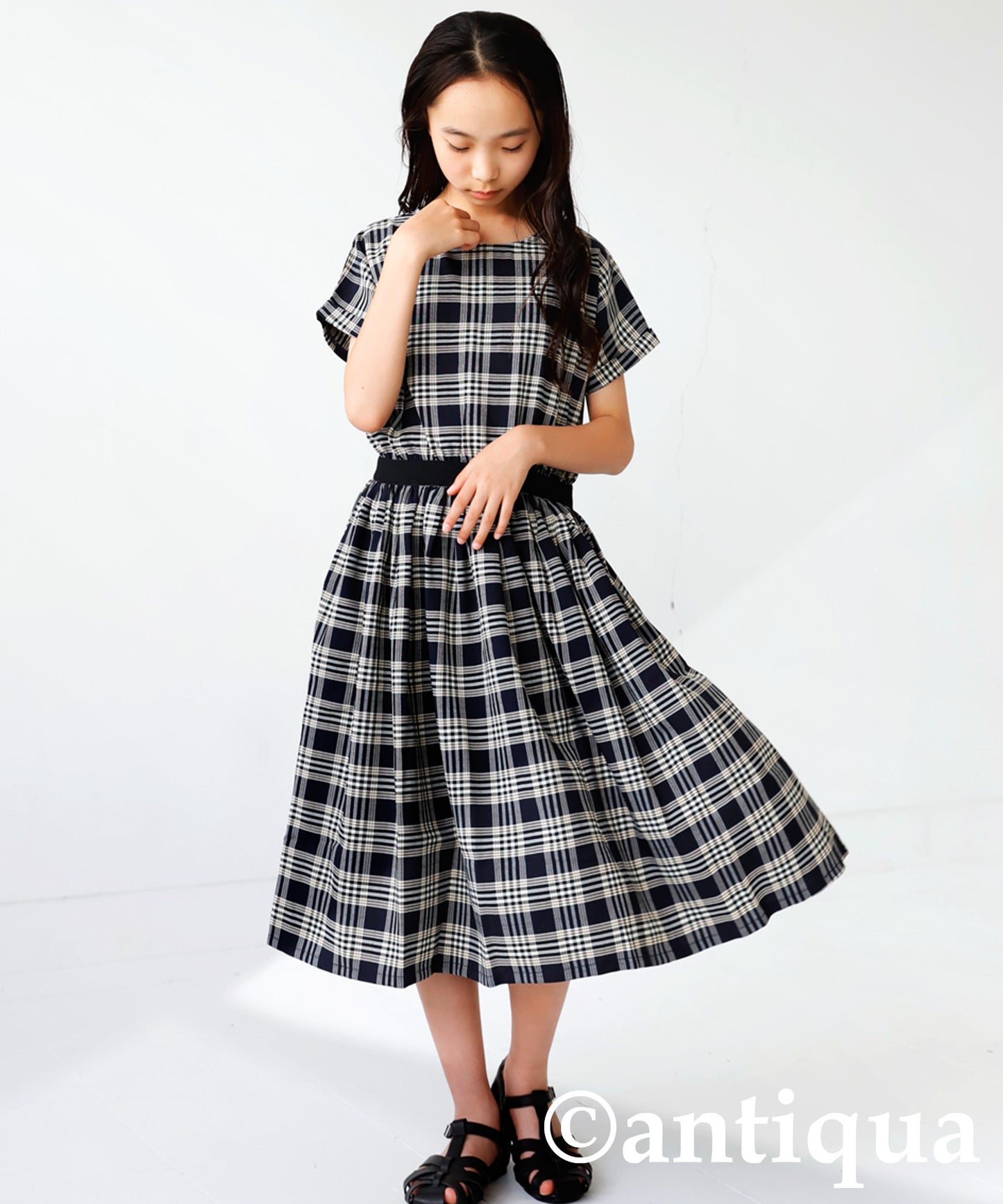 Checkd pattern dress Kids