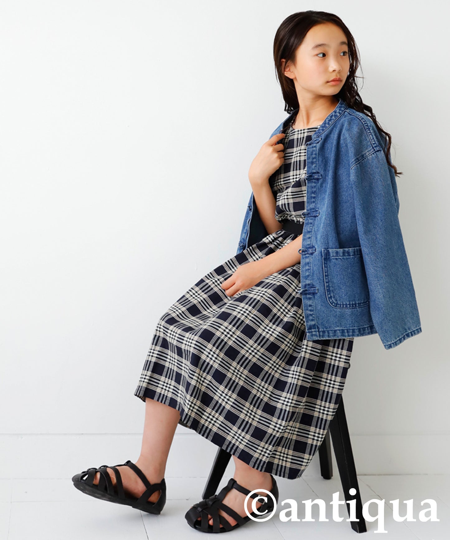 Checkd pattern dress Kids