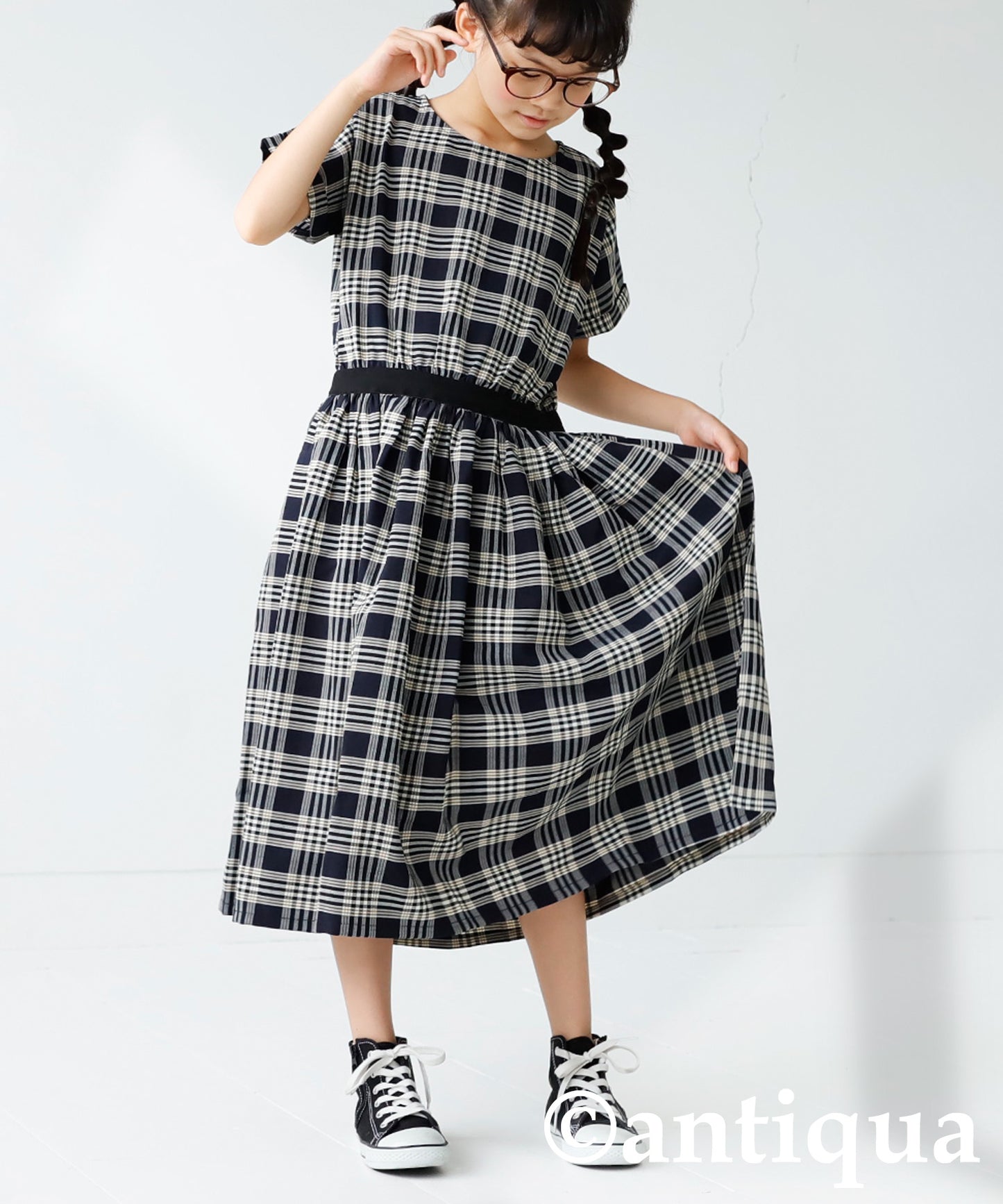 Checkd pattern dress Kids