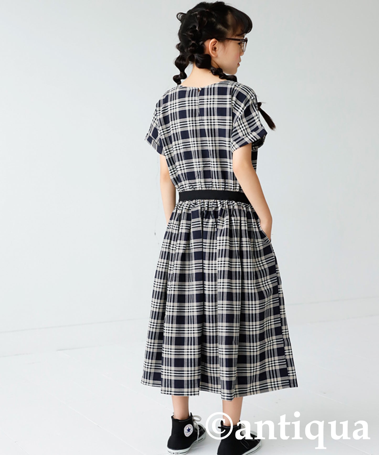 Checkd pattern dress Kids