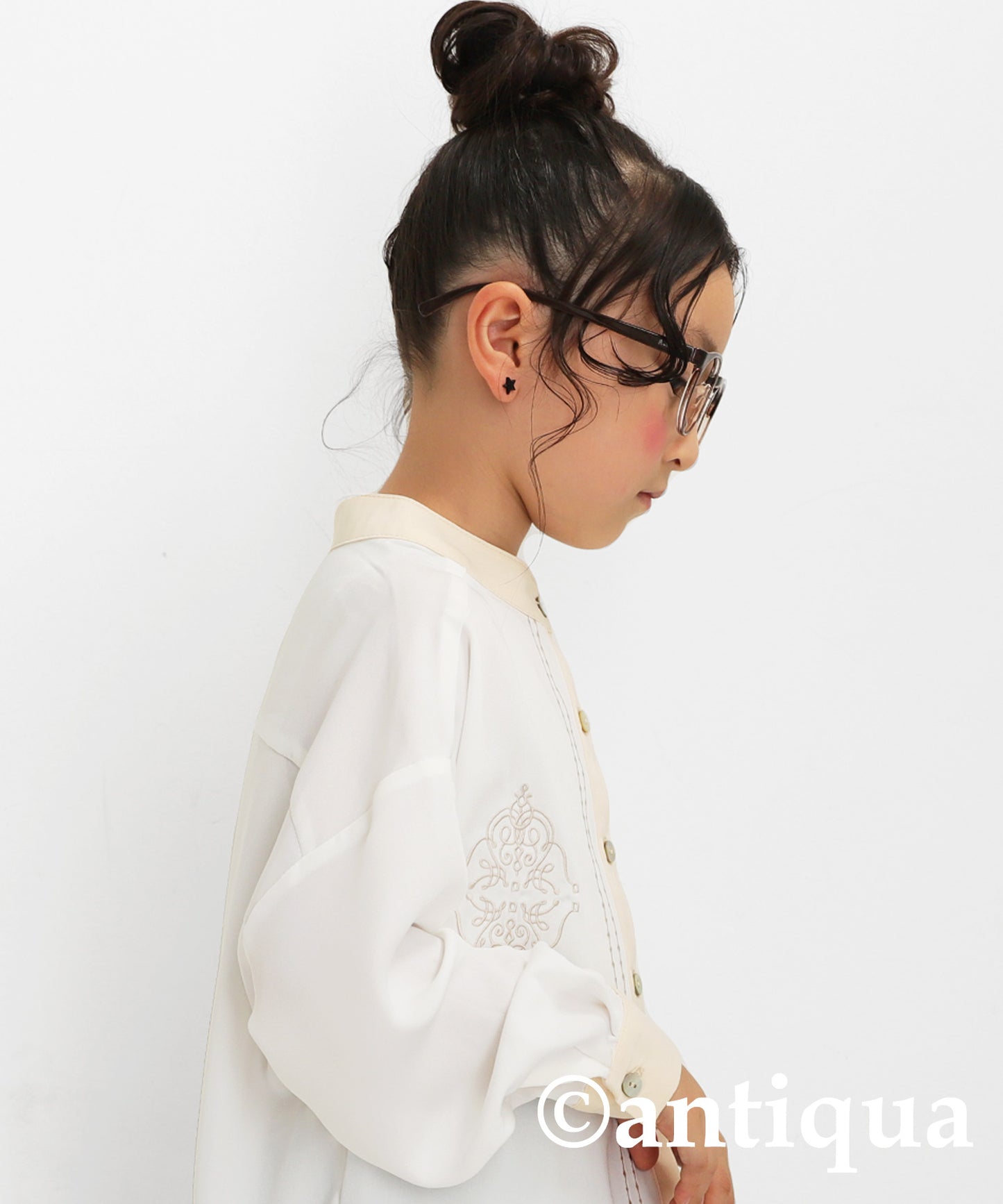 Retro embroidery shirt Kids