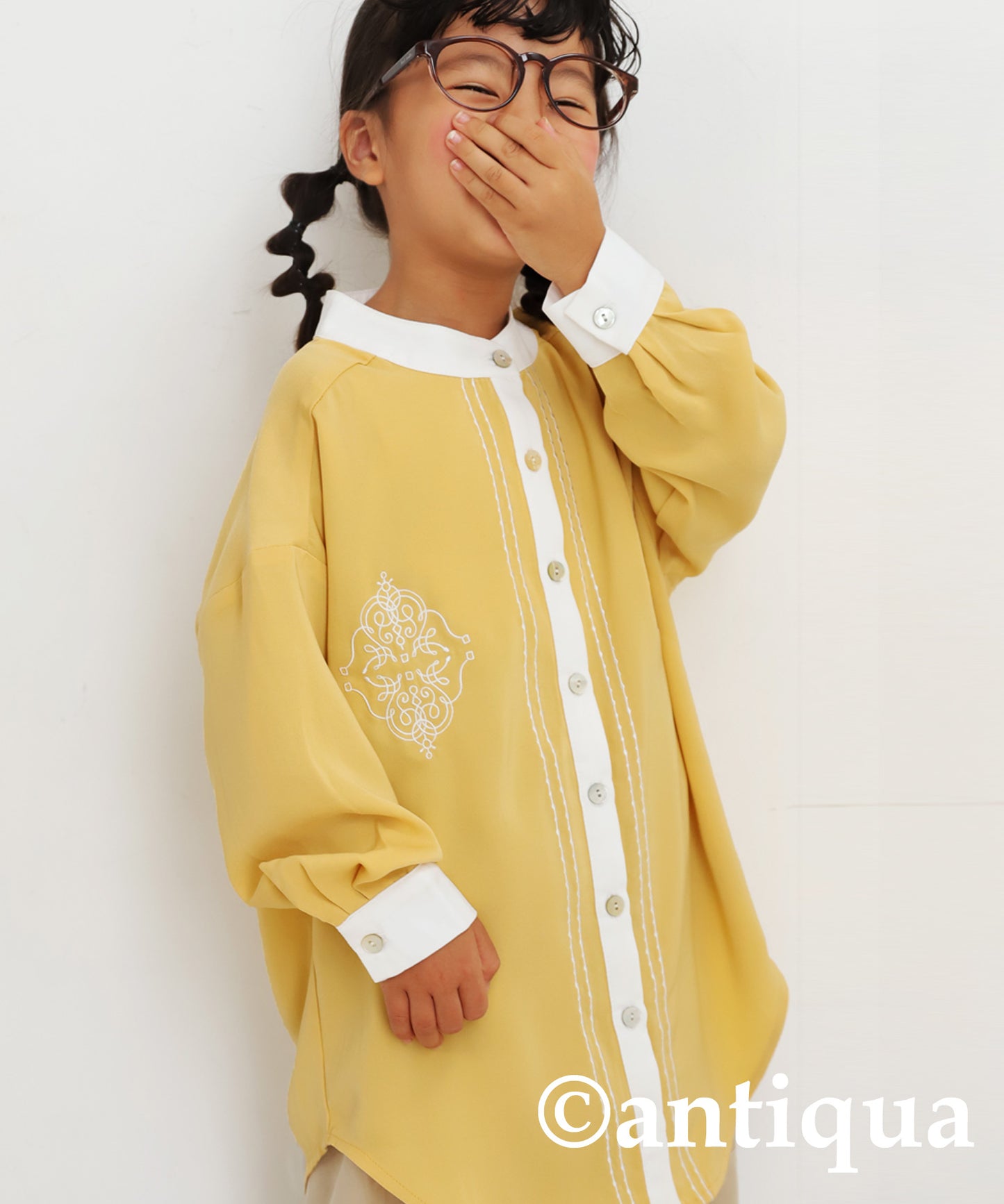 Retro embroidery shirt Kids