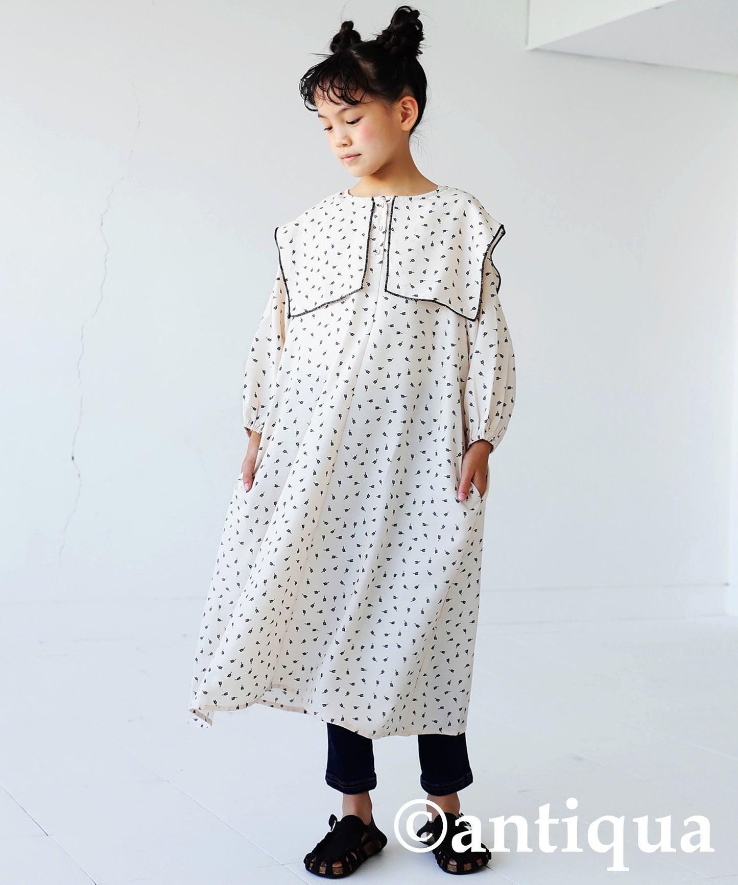 Natural Leaf Dress Kids