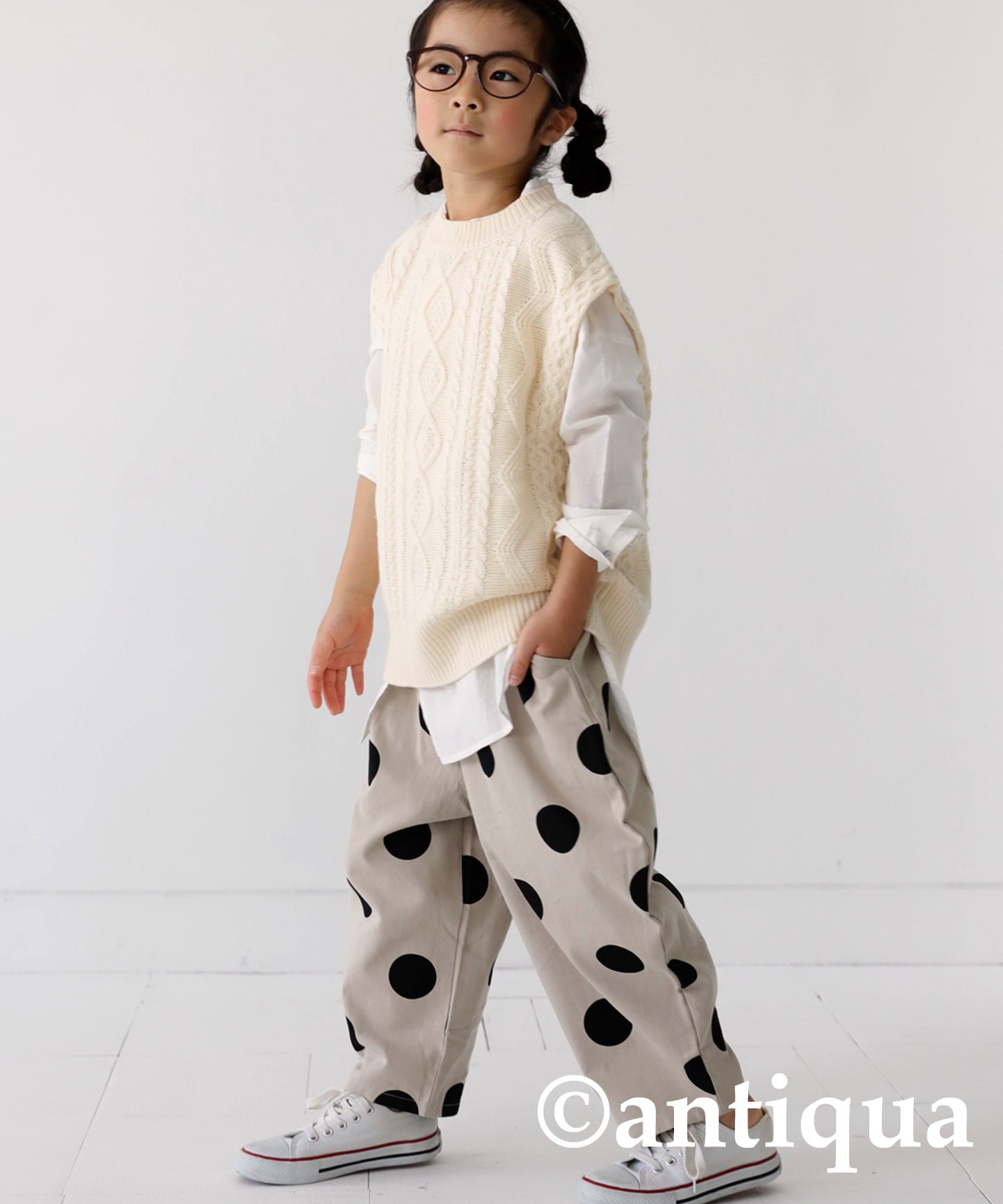 Kids circus pants dot pattern