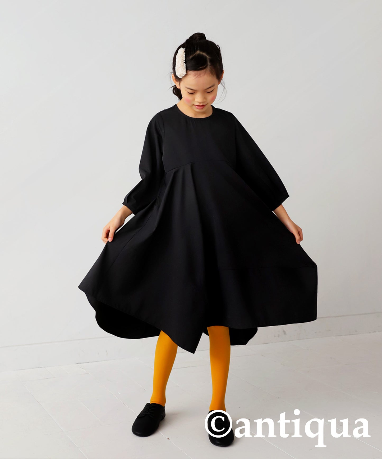 3WAY detachable collar designed Kids dress　