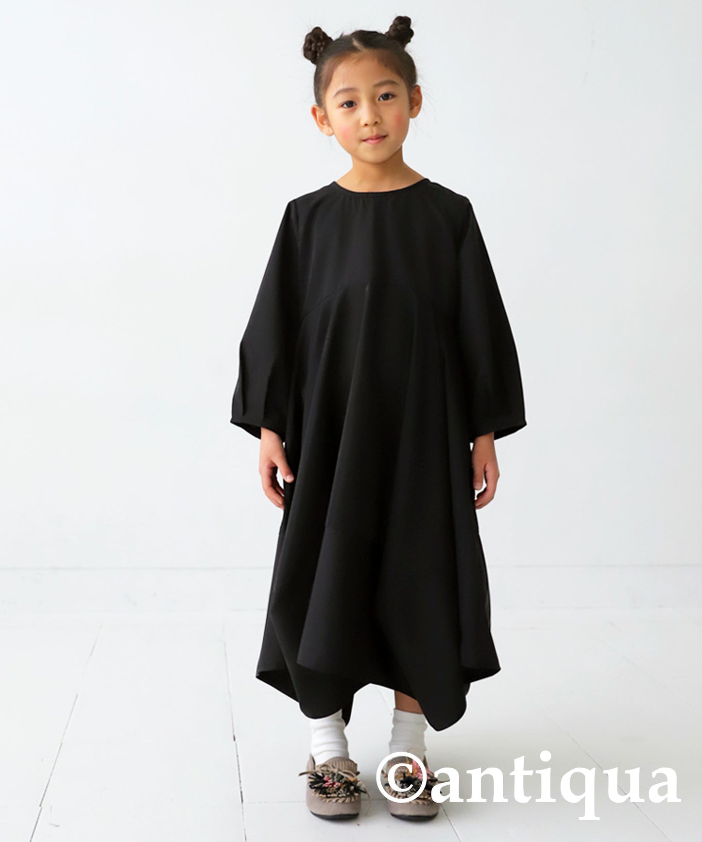 3WAY detachable collar designed Kids dress　