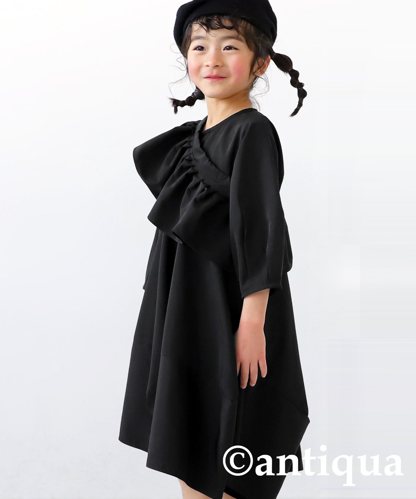 3WAY detachable collar designed Kids dress　