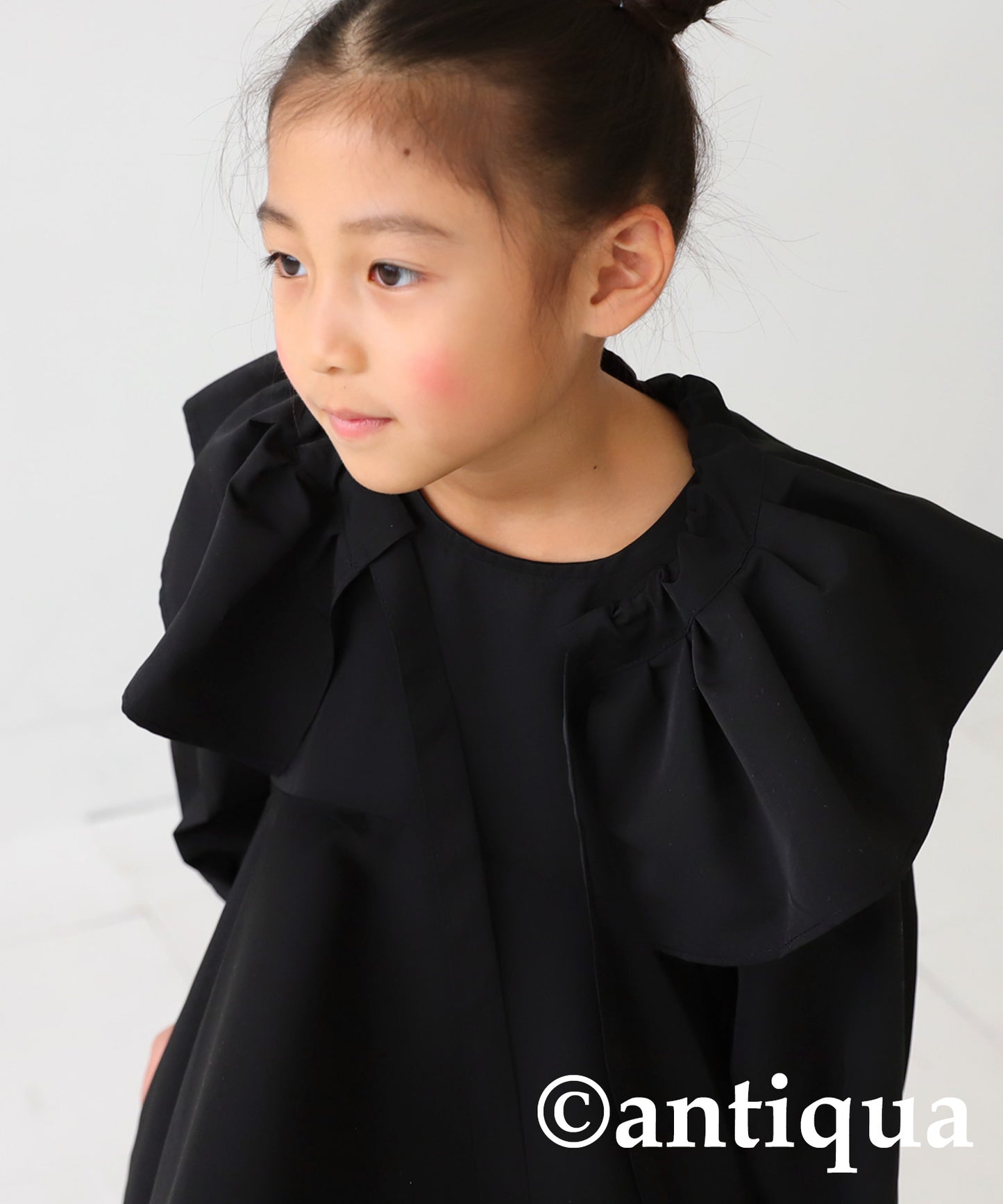 3WAY detachable collar designed Kids dress　