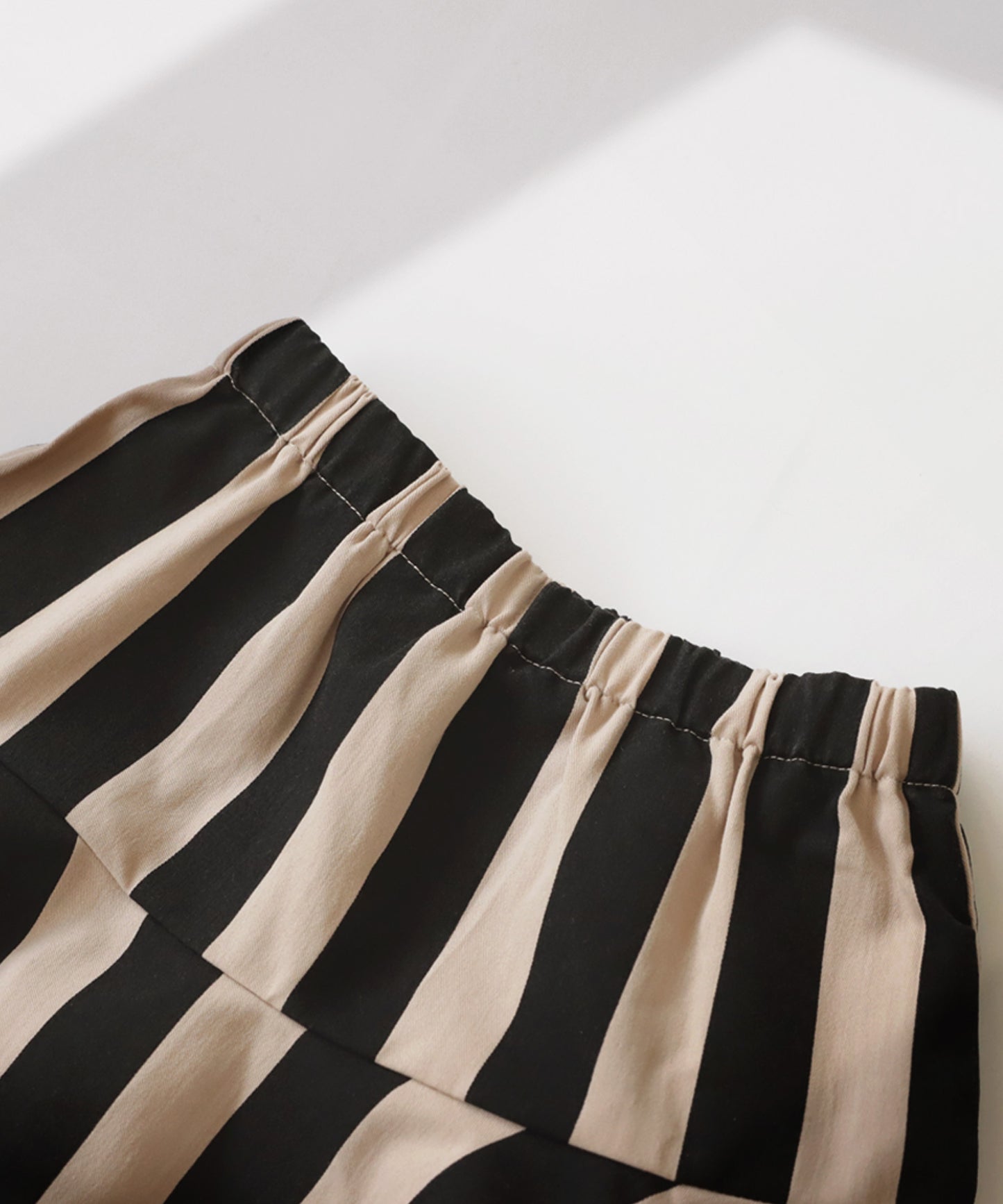 Striped pattern panel skirt Kids