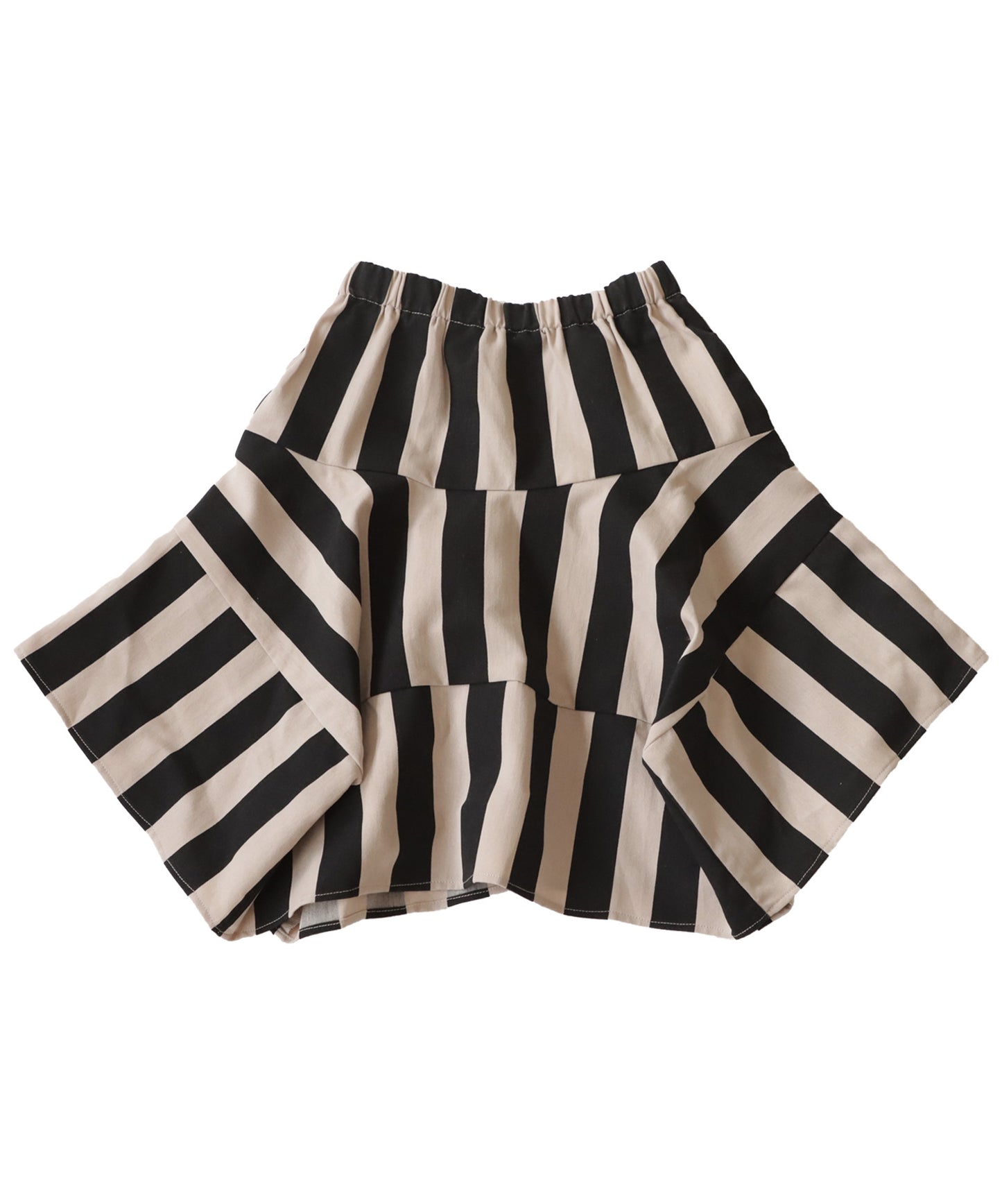 Striped pattern panel skirt Kids