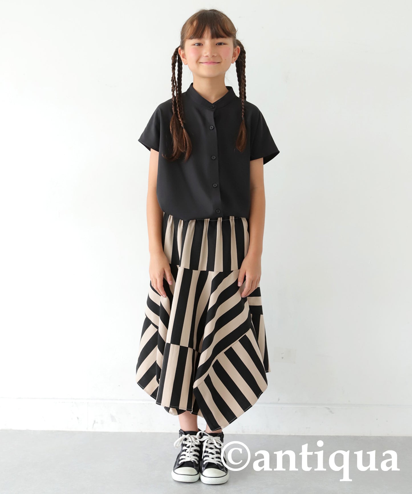 Striped Panel Skirt Junior