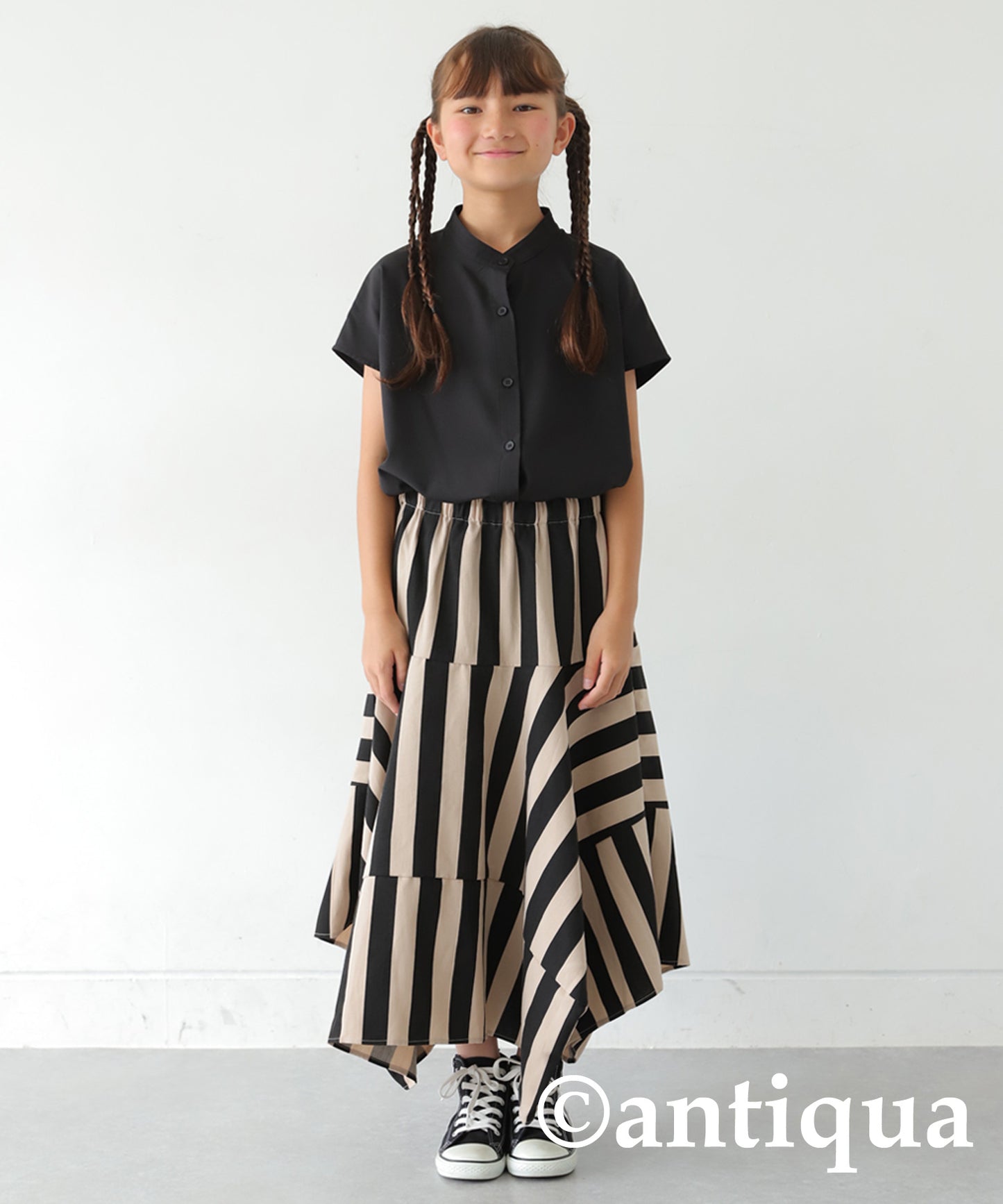 Striped Panel Skirt Junior