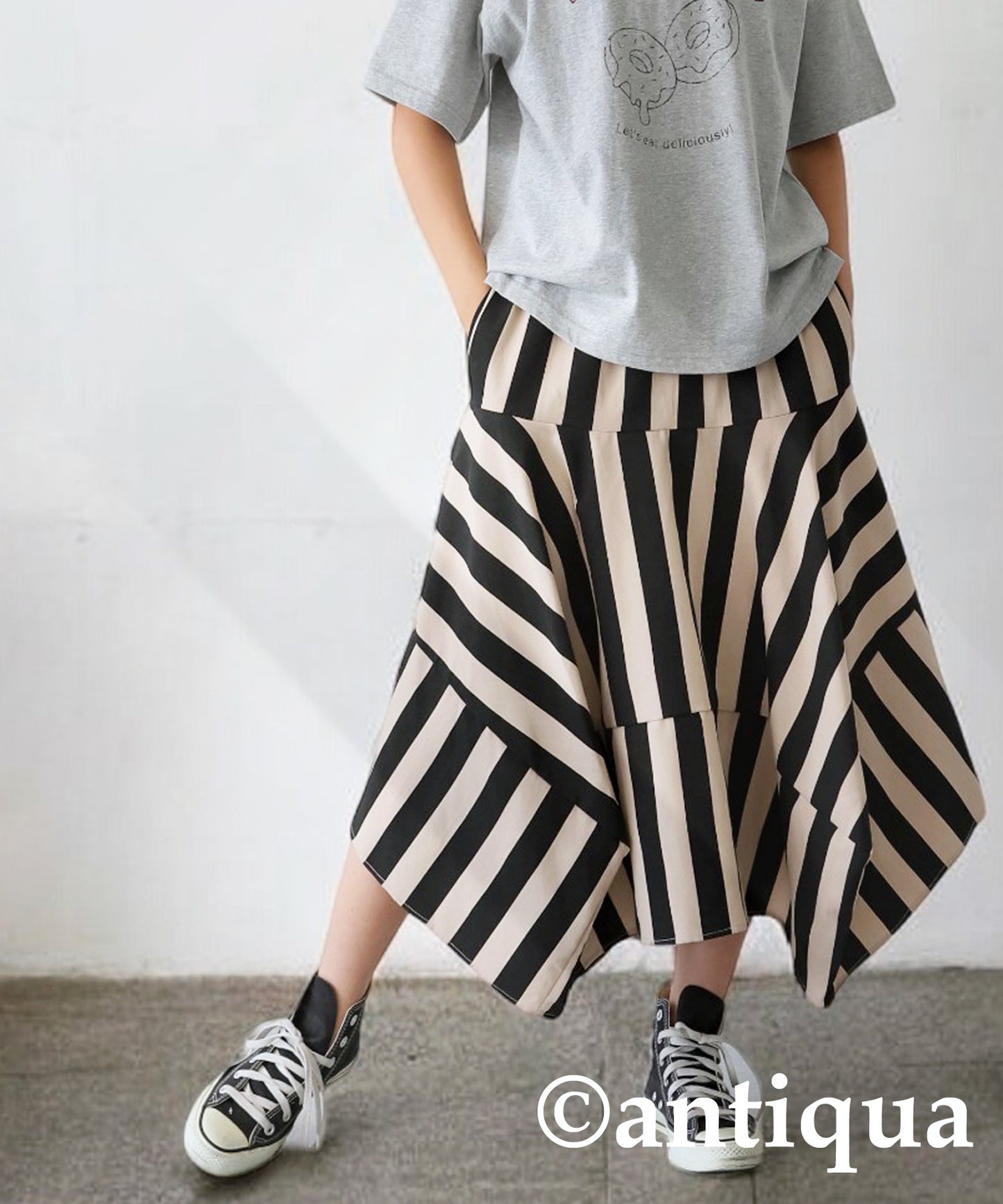 Striped Panel Skirt Junior