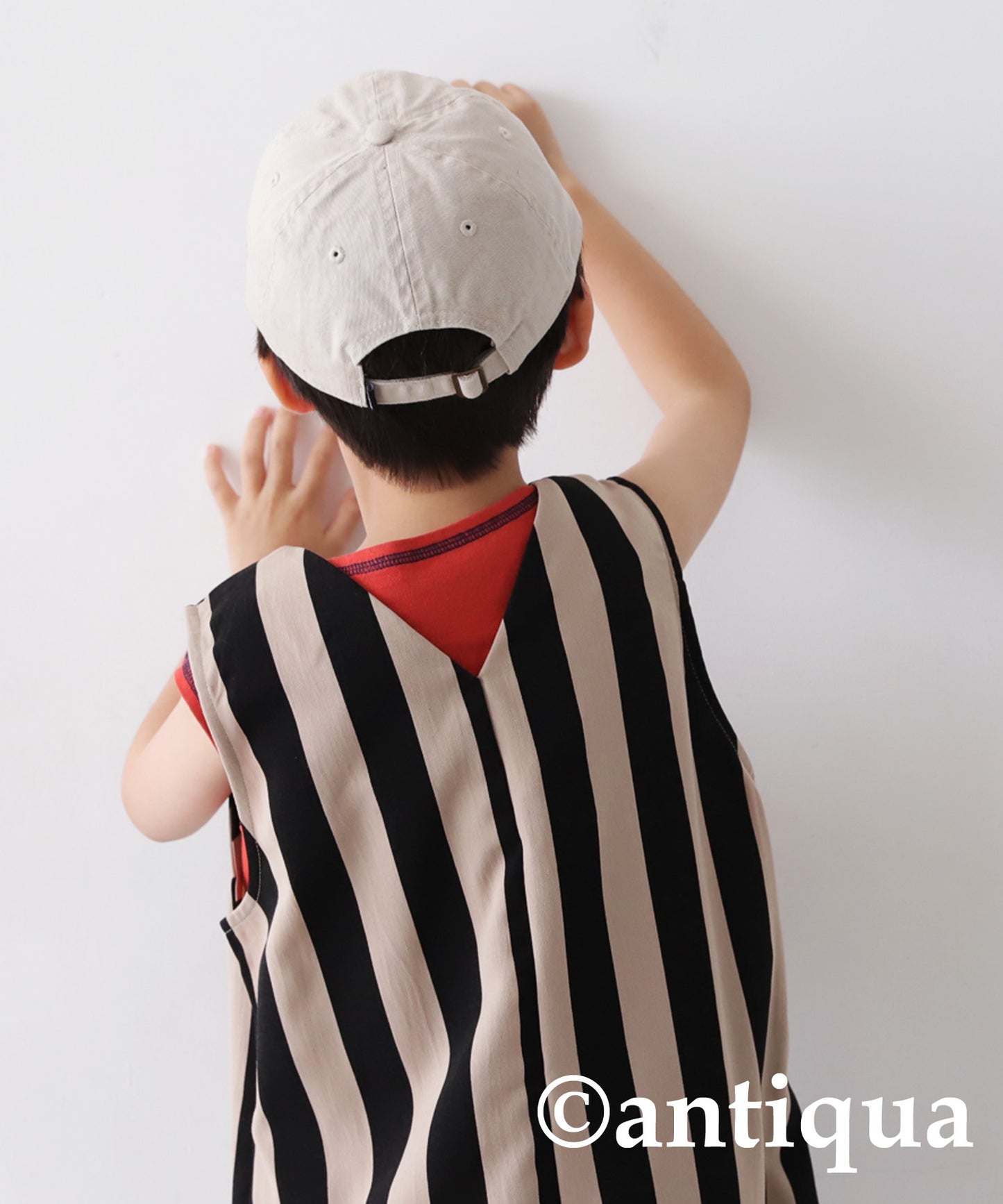 Striped pattern salopette Kids