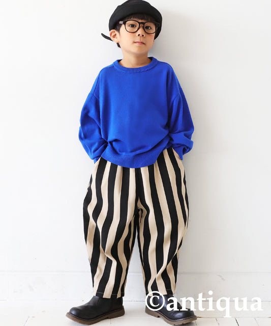 Stripe Pattern Balloon Pants Kids