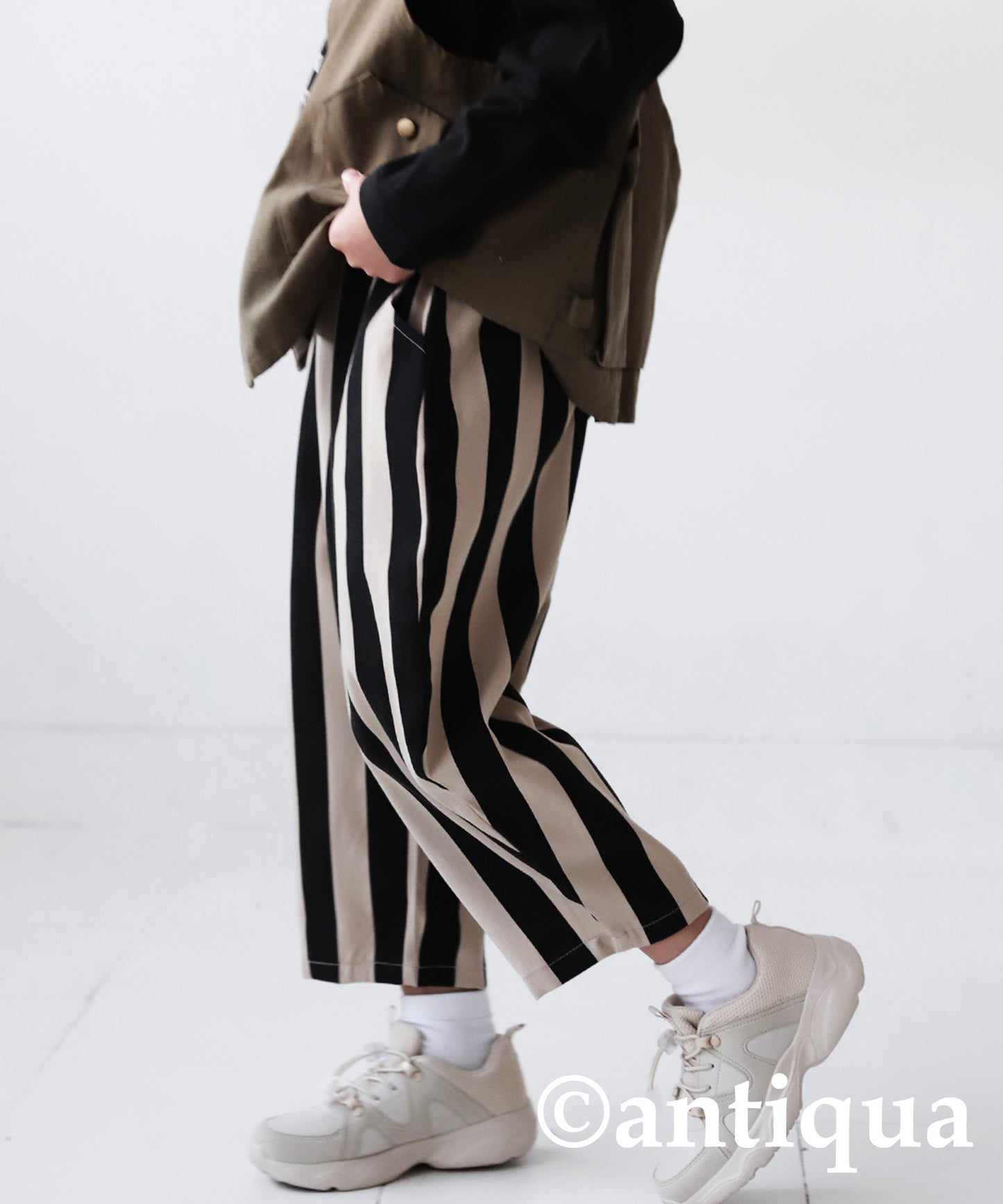 Stripe Pattern Balloon Pants Kids