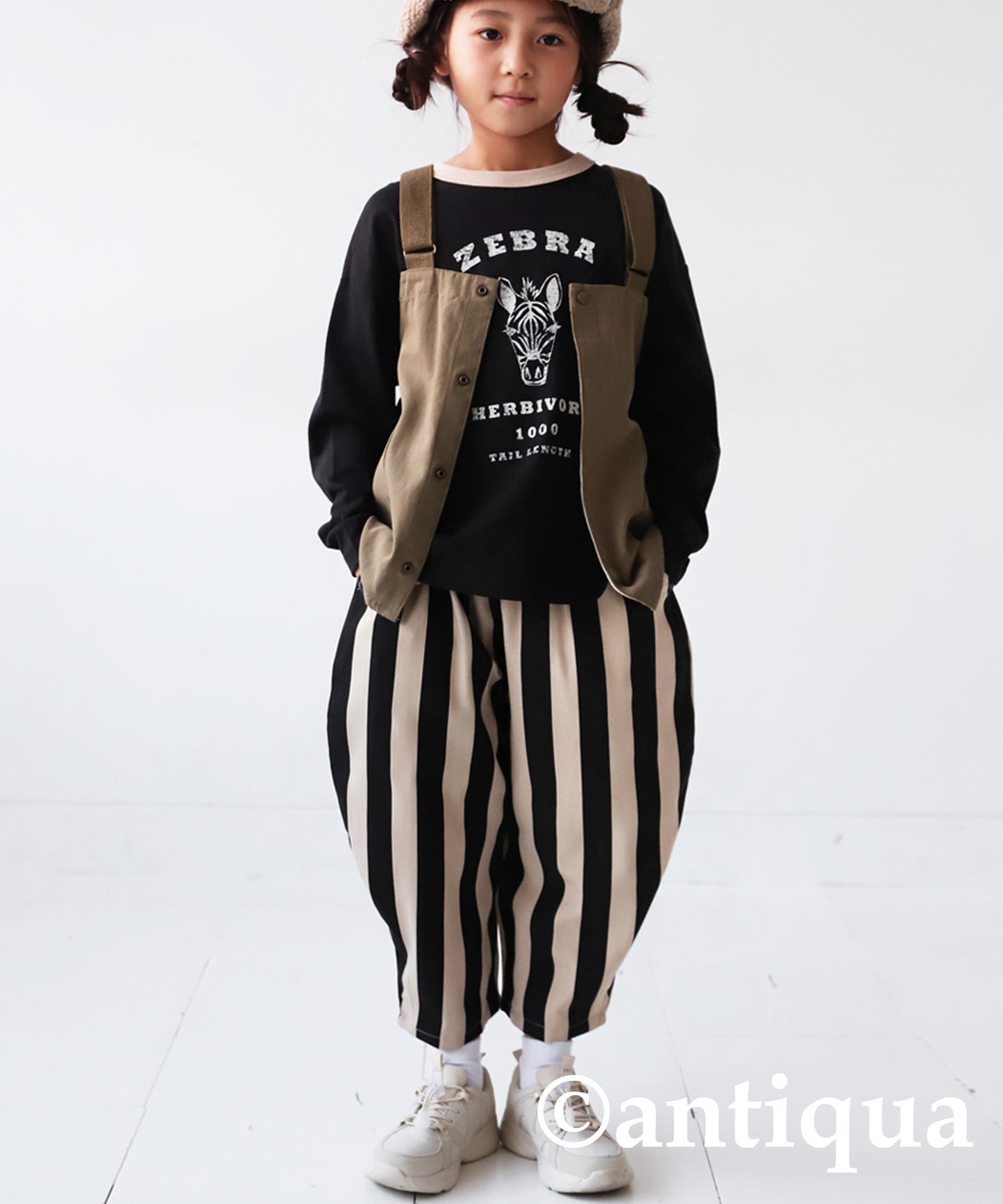 Stripe Pattern Balloon Pants Kids