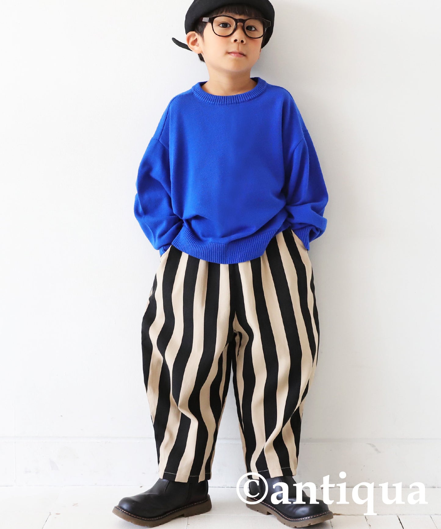 Stripe Pattern Balloon Pants Kids