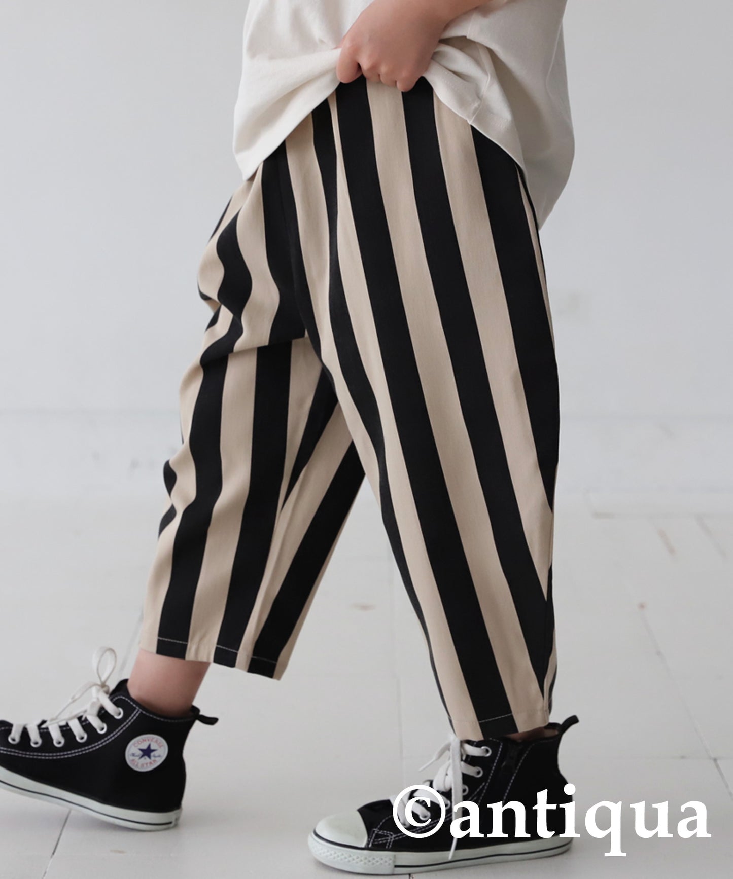 Stripe Pattern Balloon Pants Kids