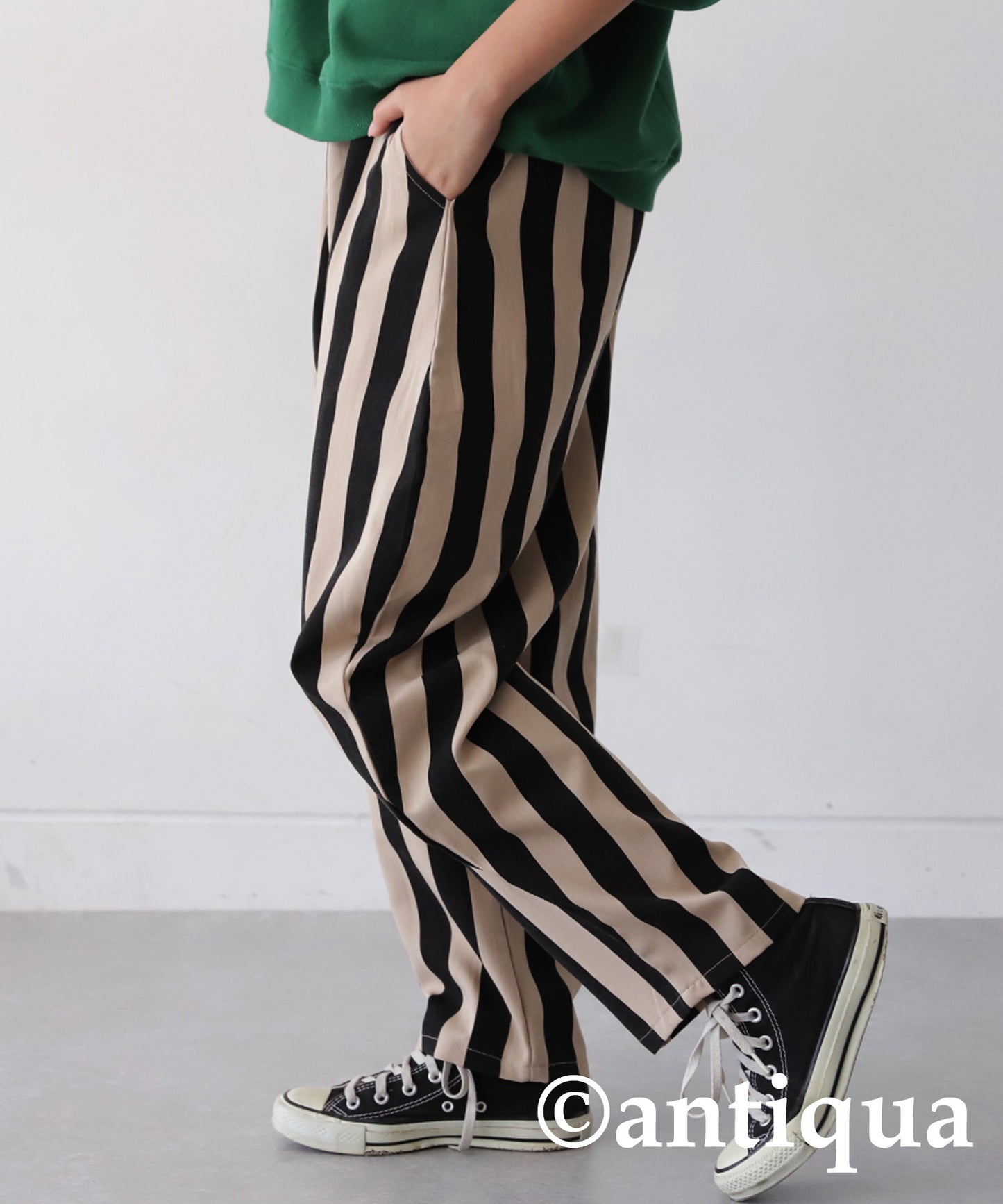 Striped Pattern Balloon Pants Junior