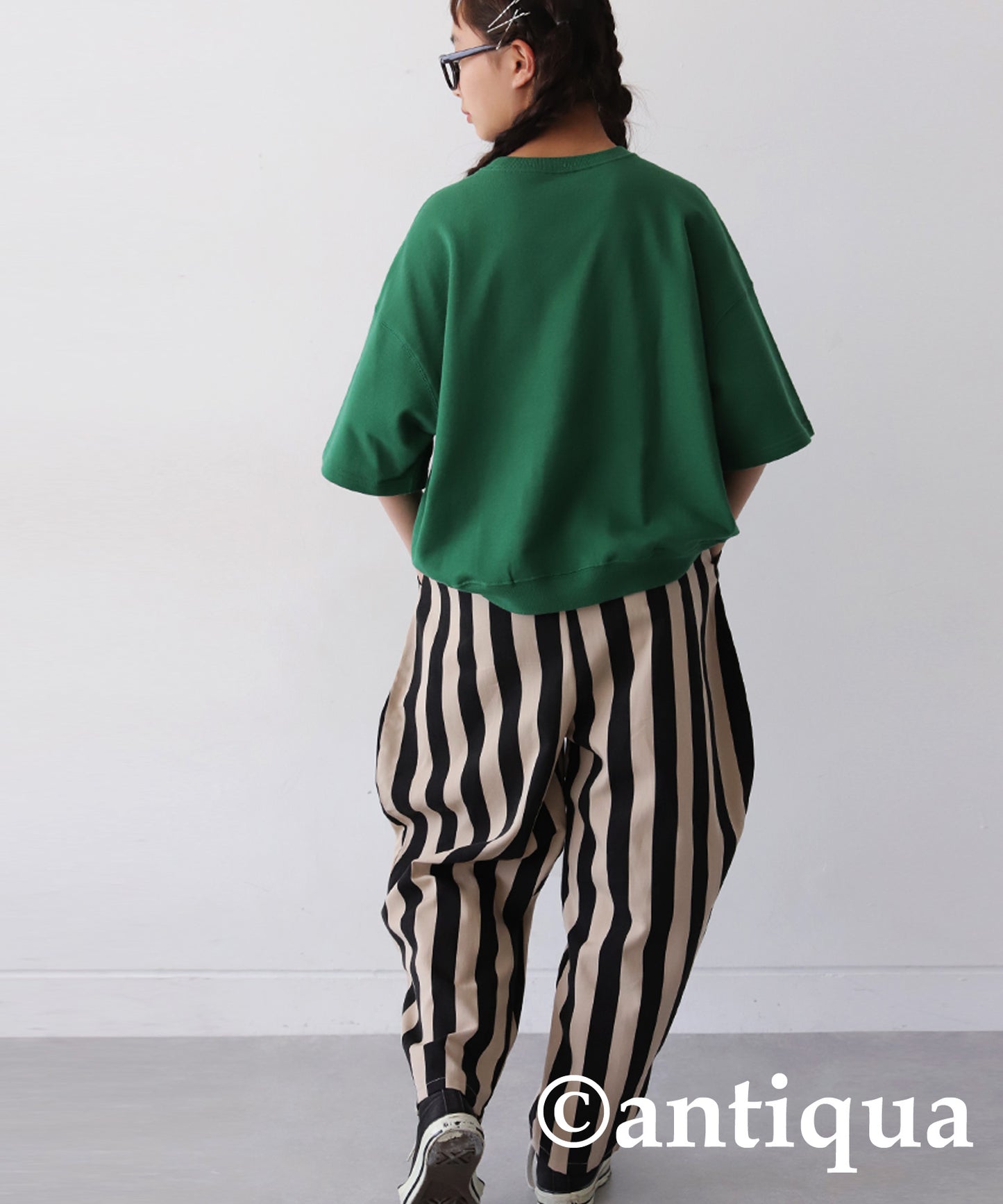 Striped Pattern Balloon Pants Junior