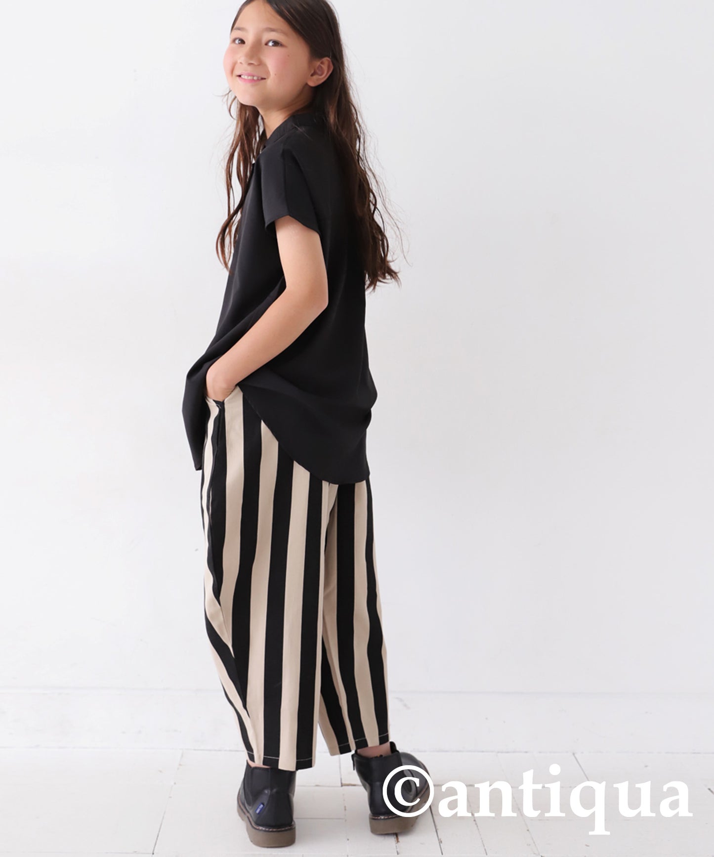 Striped Pattern Balloon Pants Junior