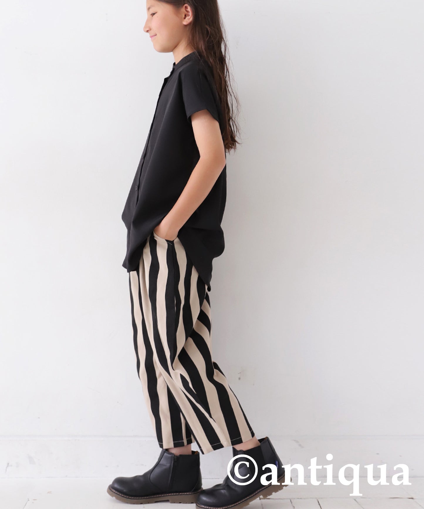 Striped Pattern Balloon Pants Junior