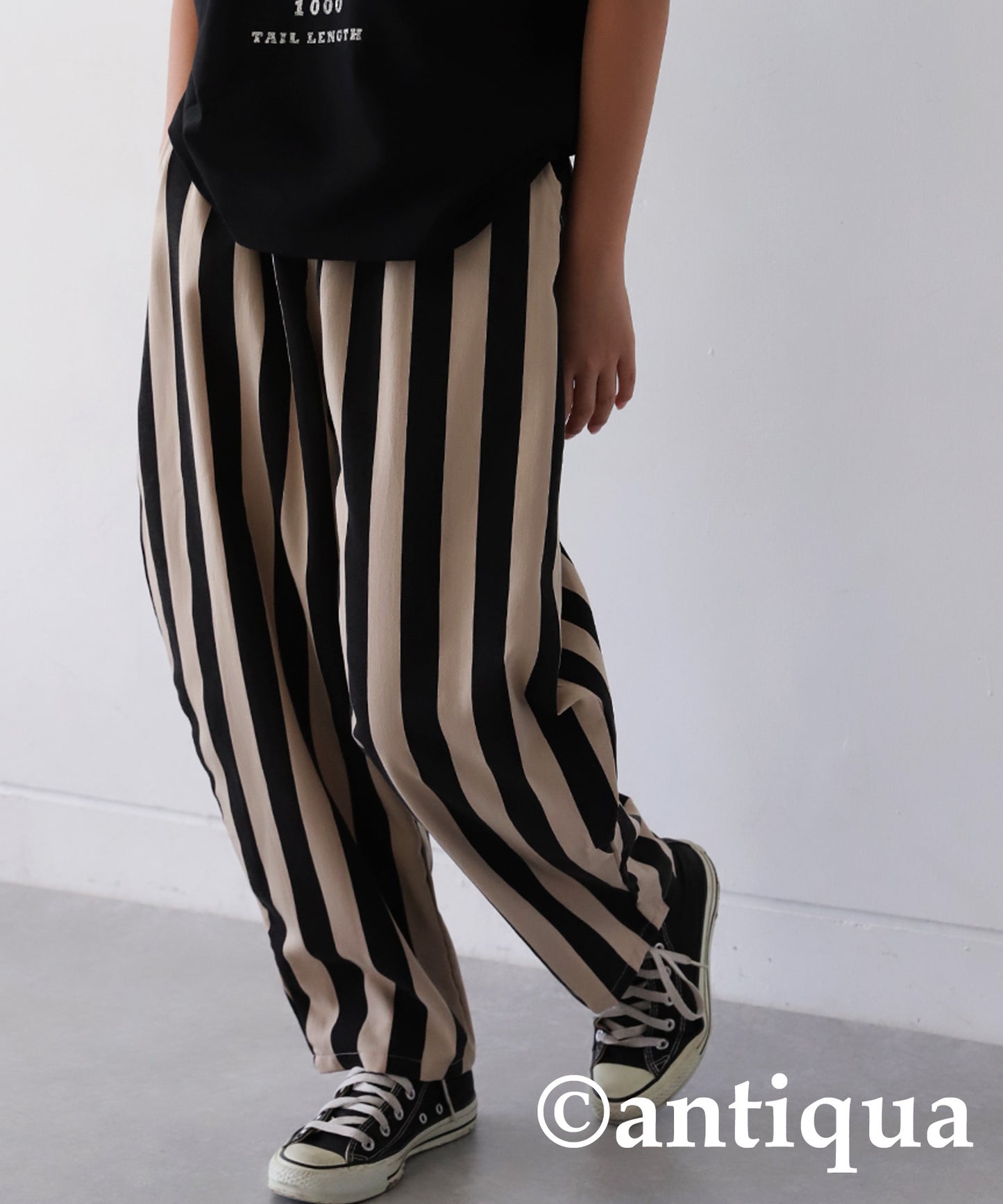 Striped Pattern Balloon Pants Junior