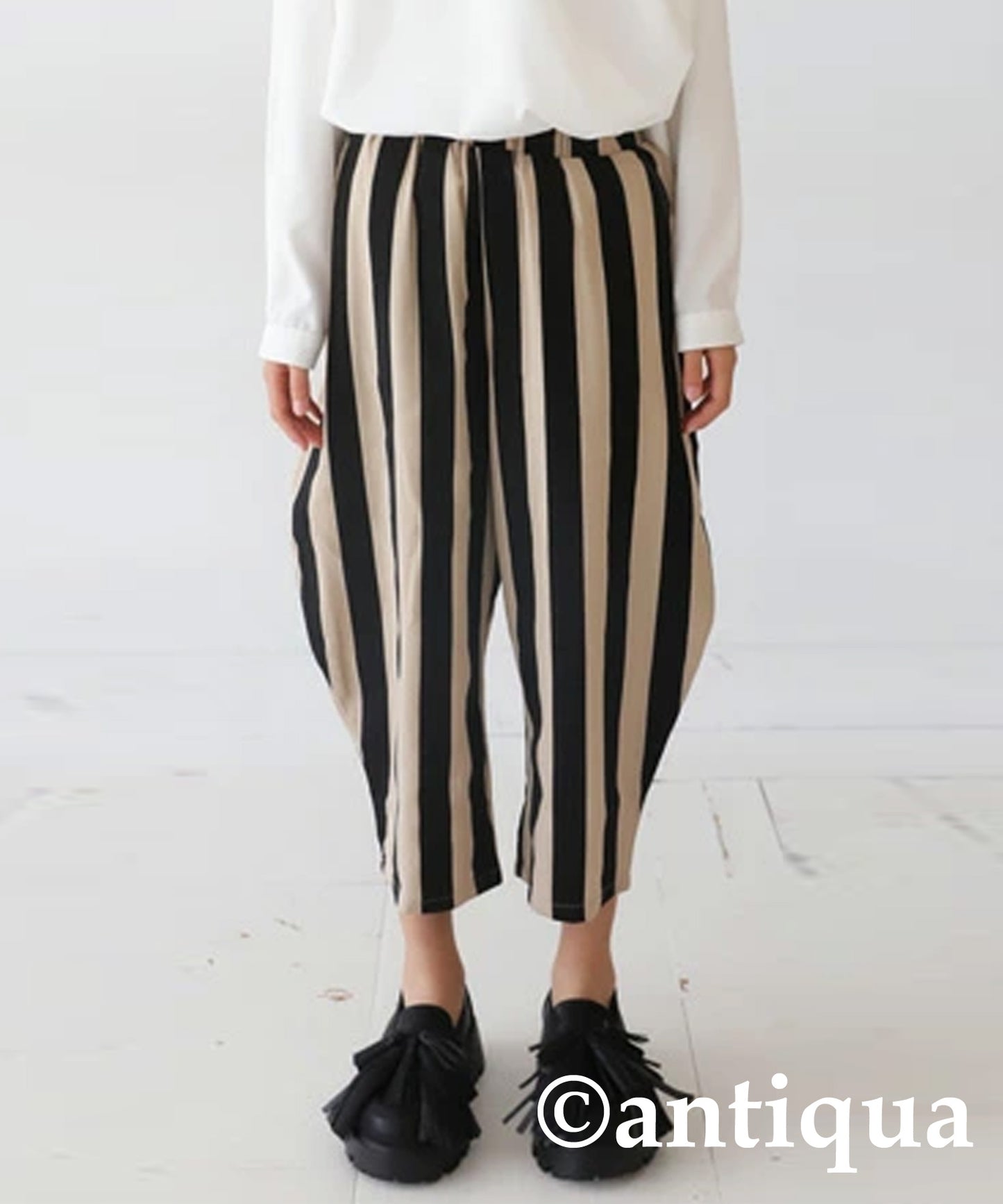 Striped Pattern Balloon Pants Junior