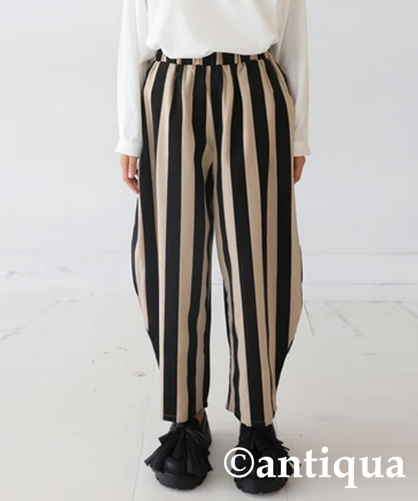 Striped Pattern Balloon Pants Junior