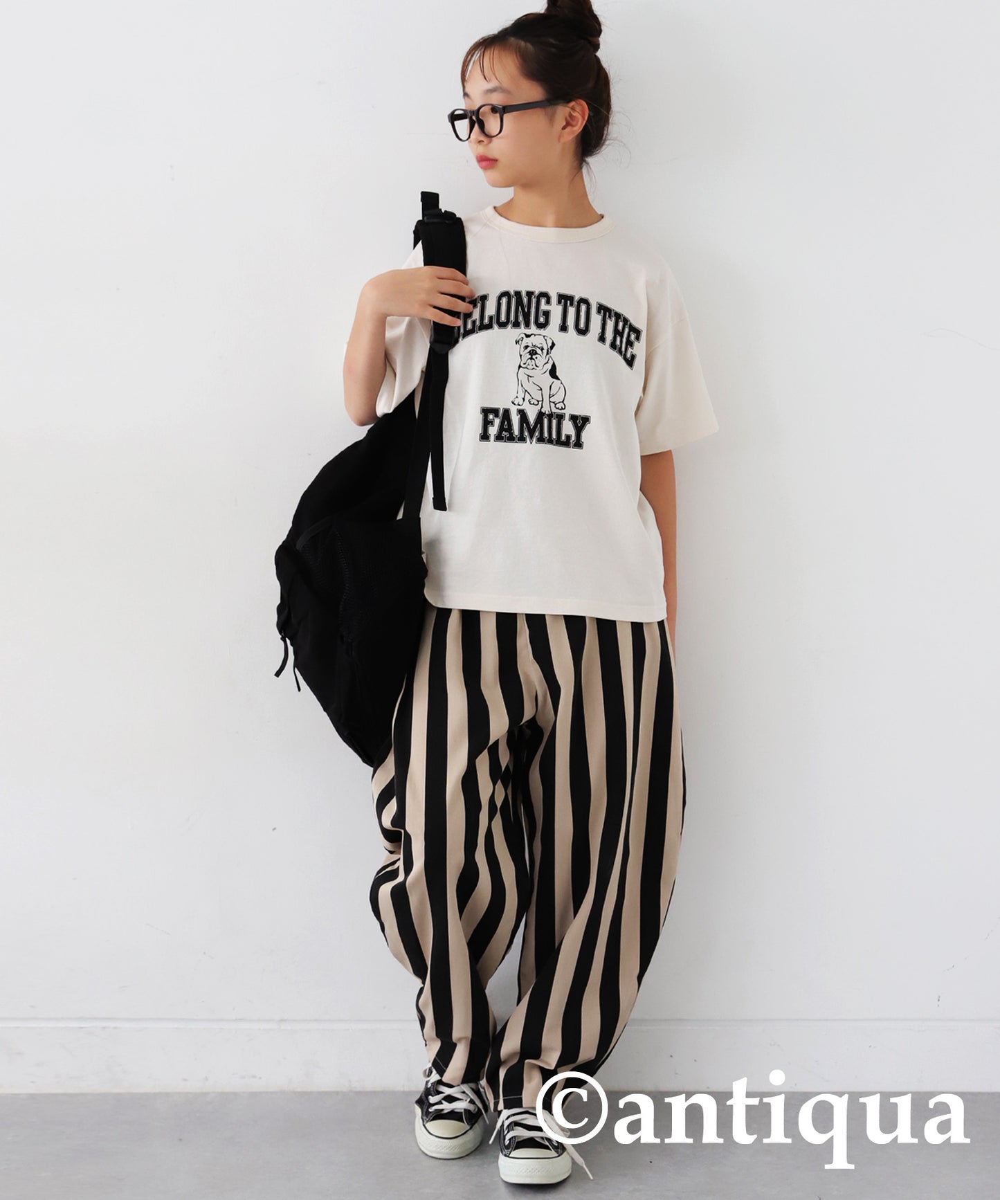 Striped Pattern Balloon Pants Junior