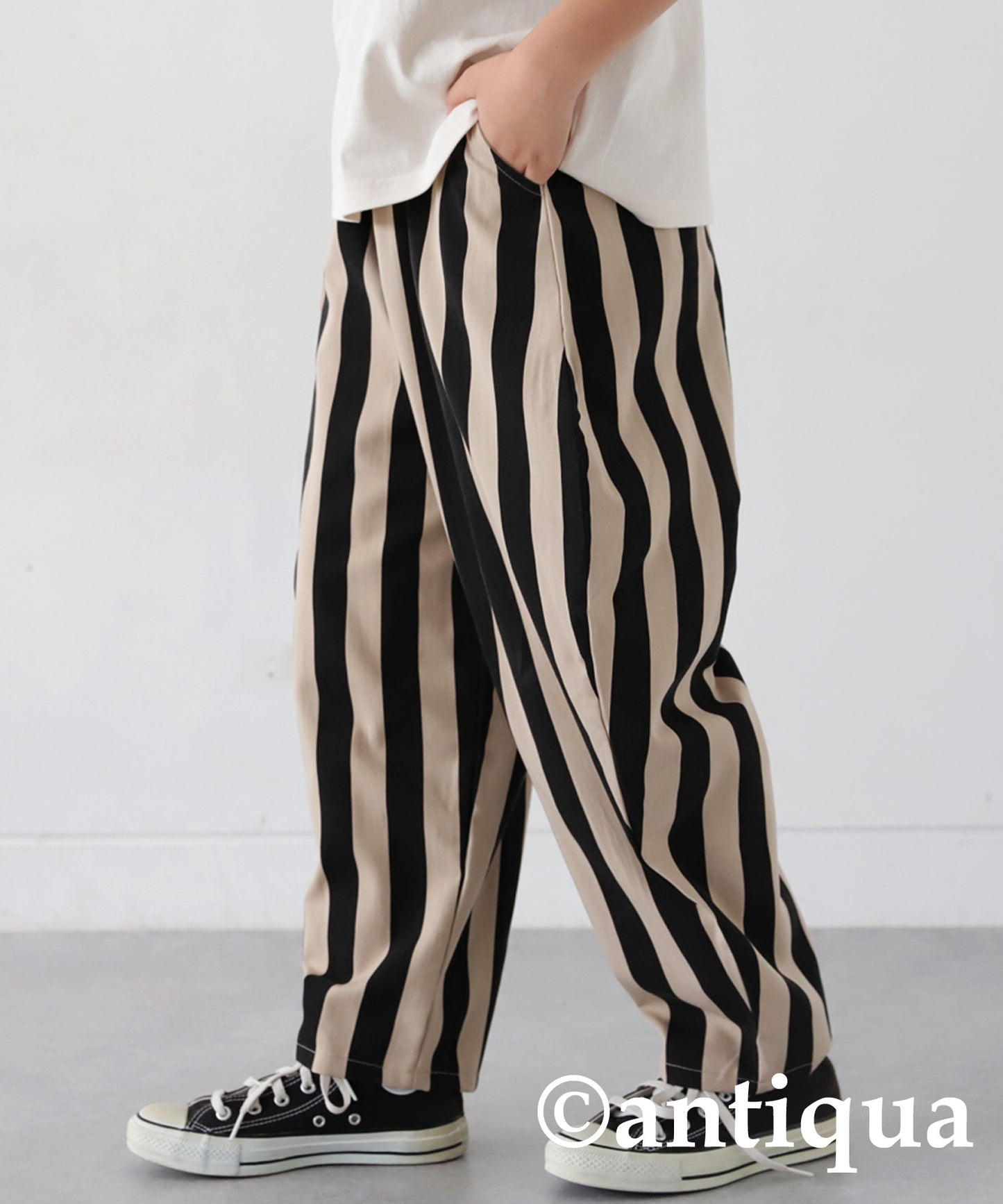 Striped Pattern Balloon Pants Junior