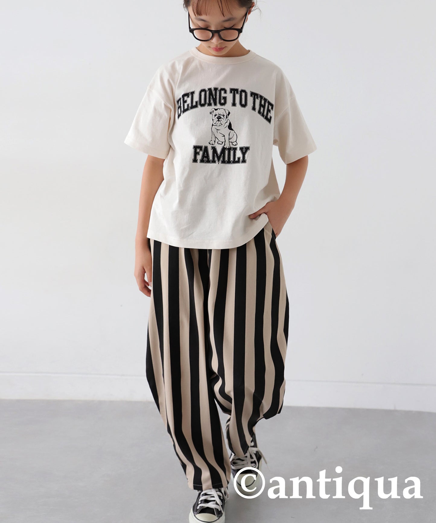 Striped Pattern Balloon Pants Junior