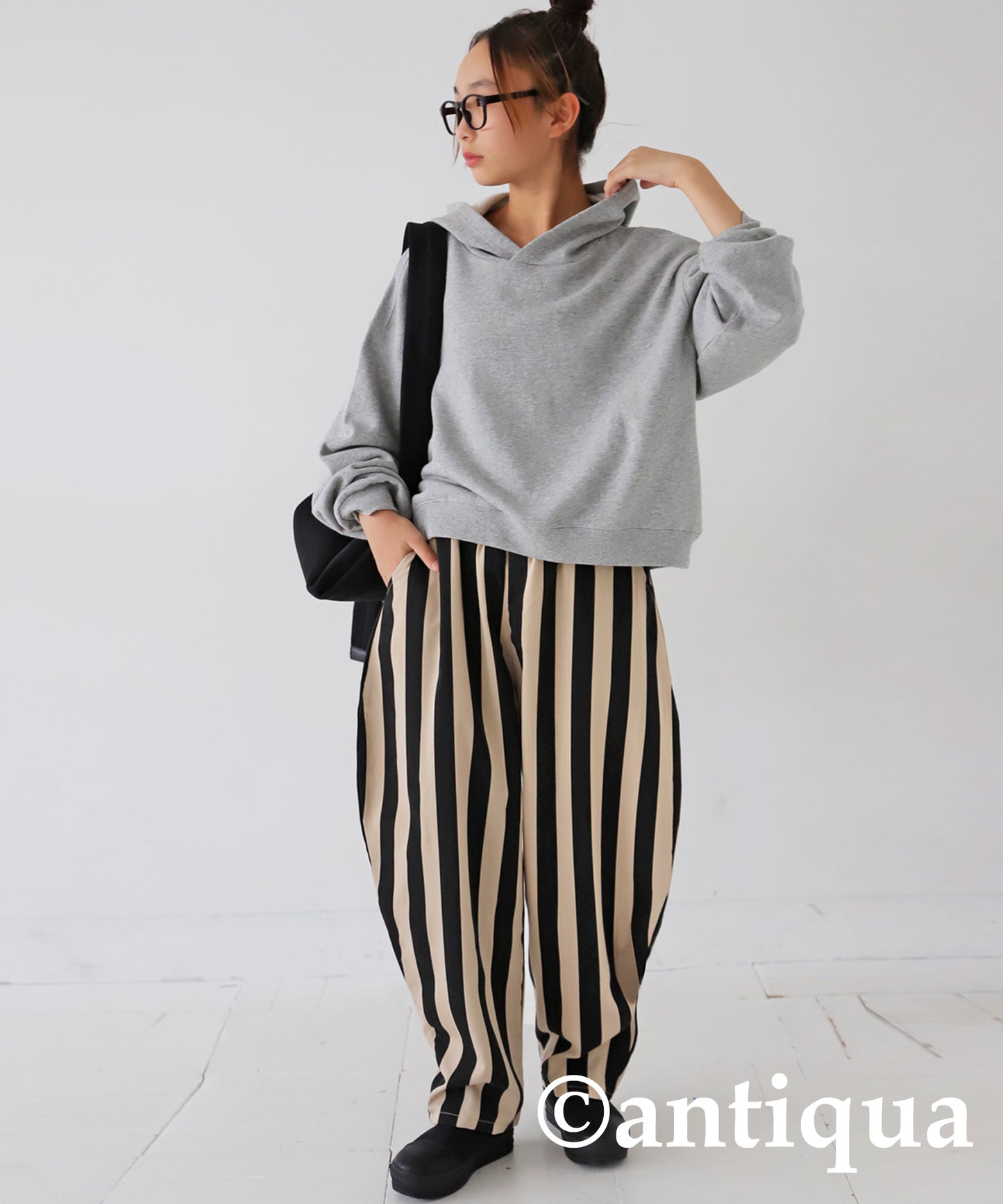 Striped Pattern Balloon Pants Junior