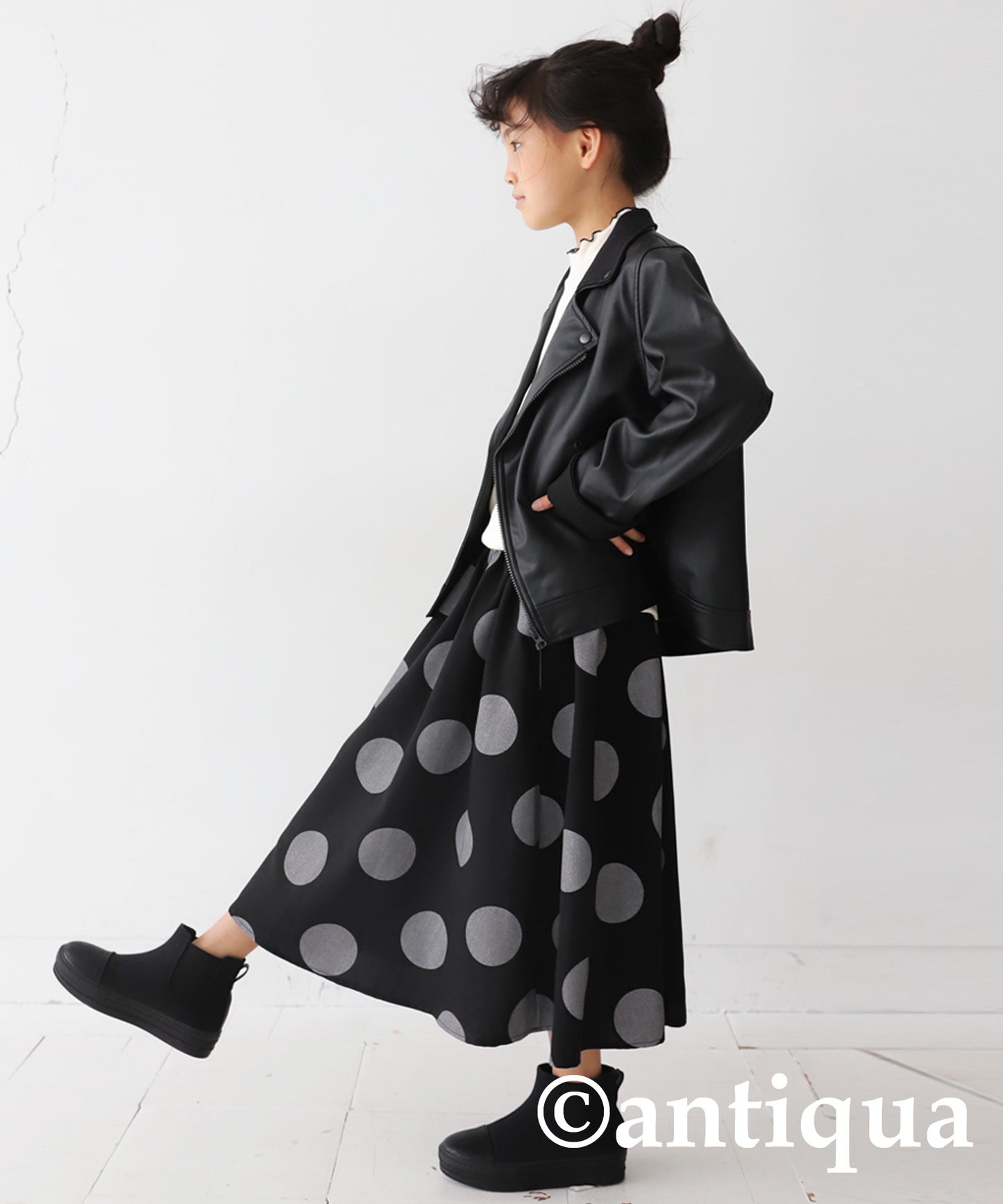 Polka Dot Flare Skirt Kids