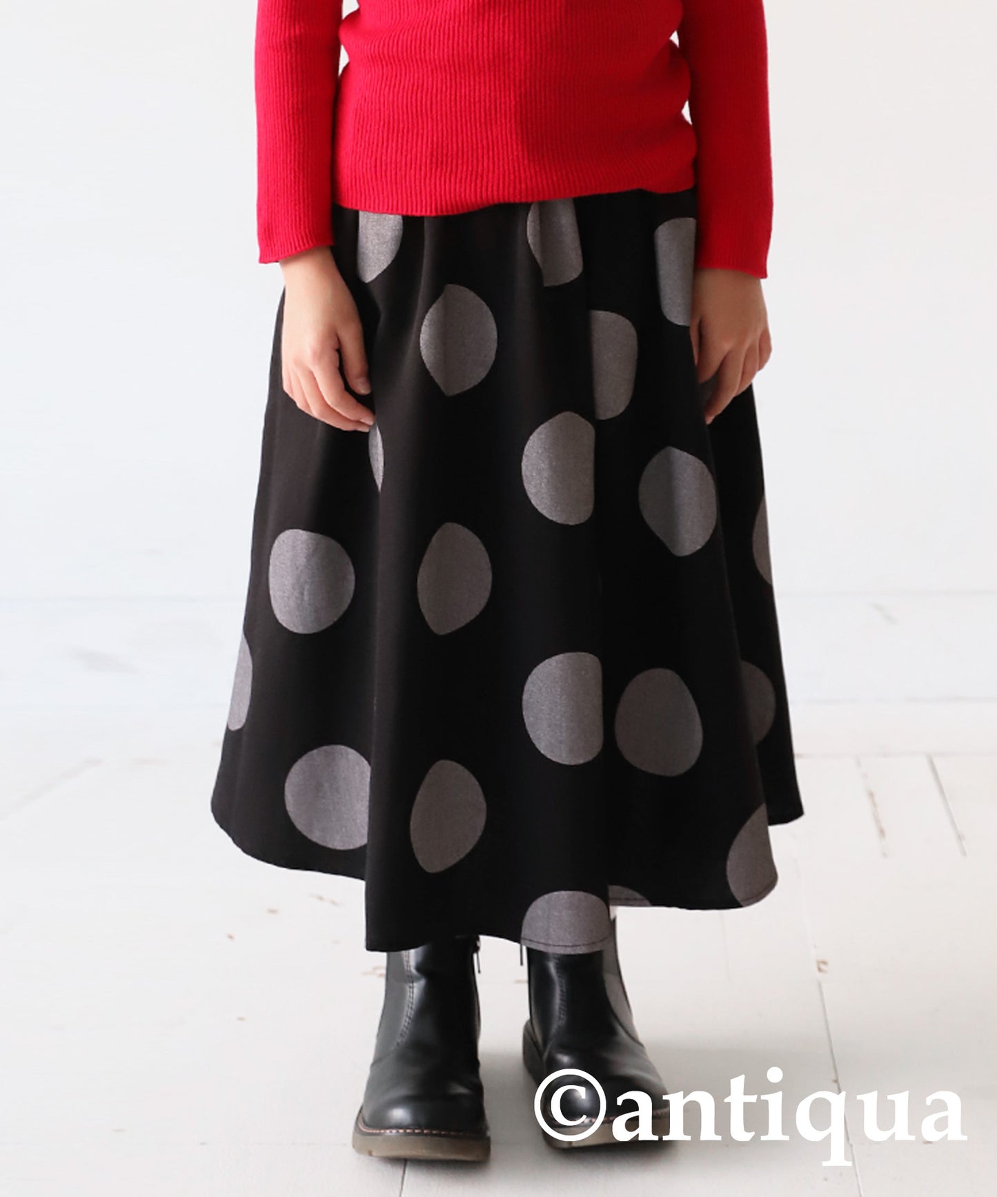 Polka Dot Flare Skirt Kids