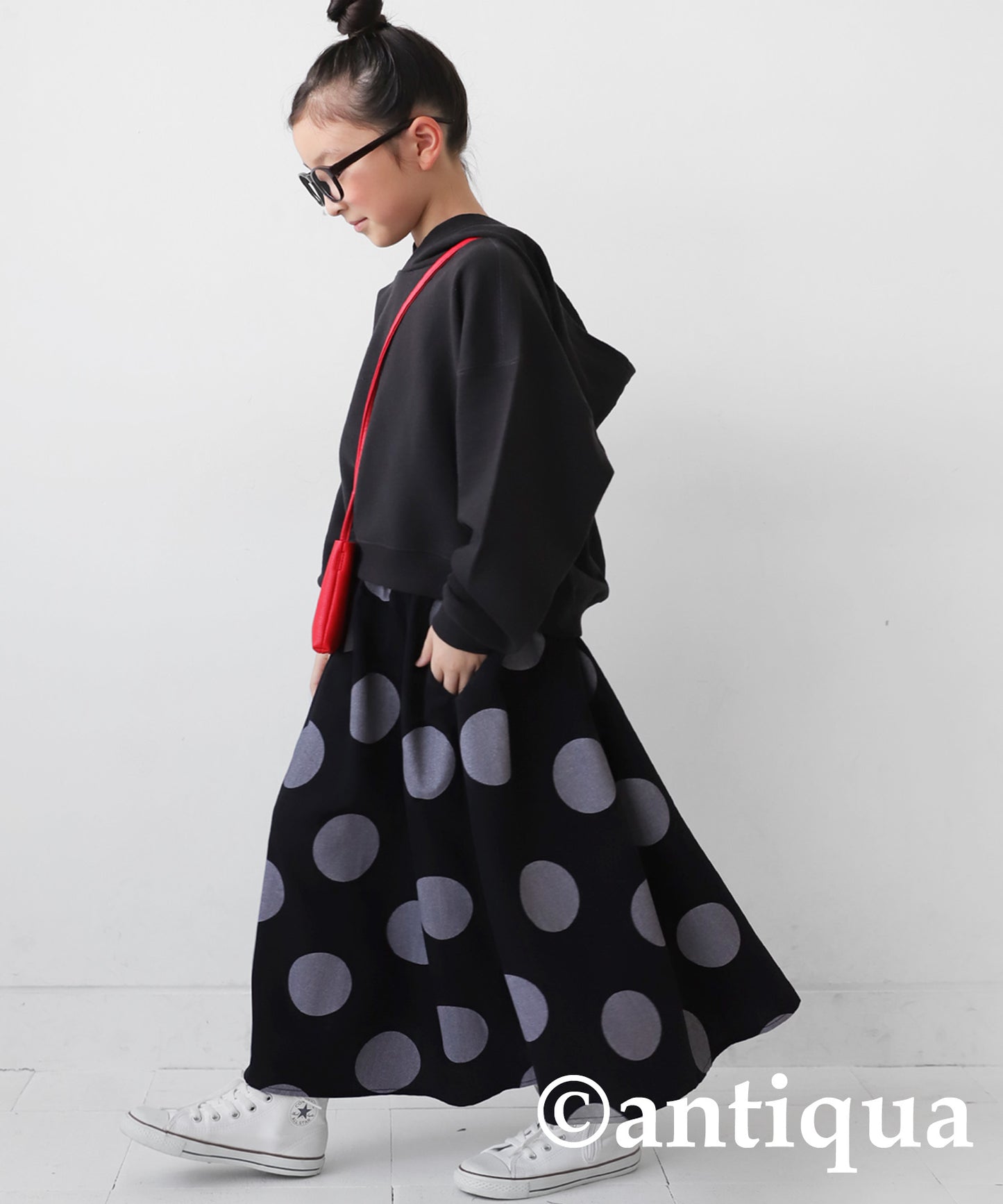 Polka Dot Flare Skirt Kids