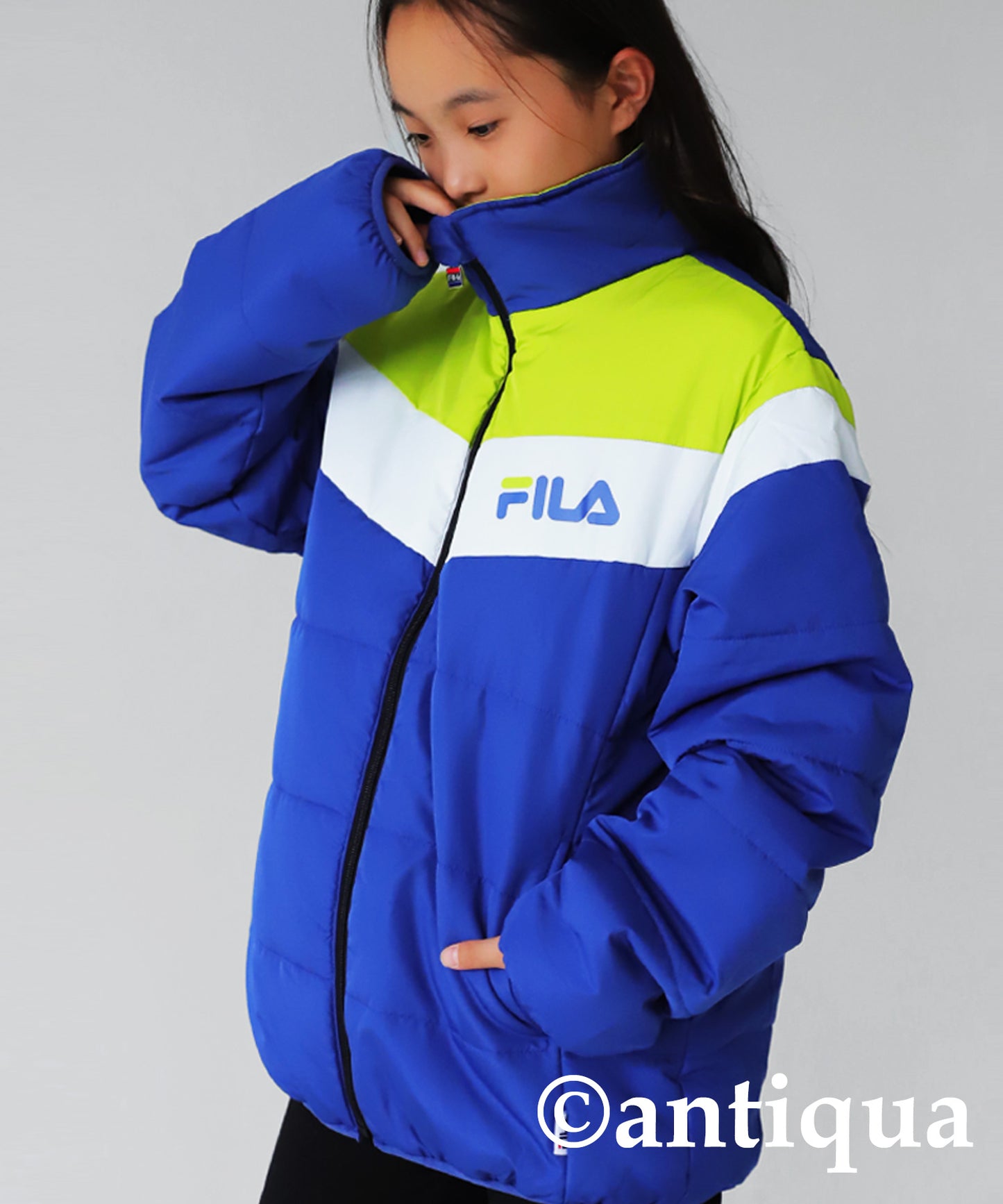 Down jacket with FILA Logo Kids