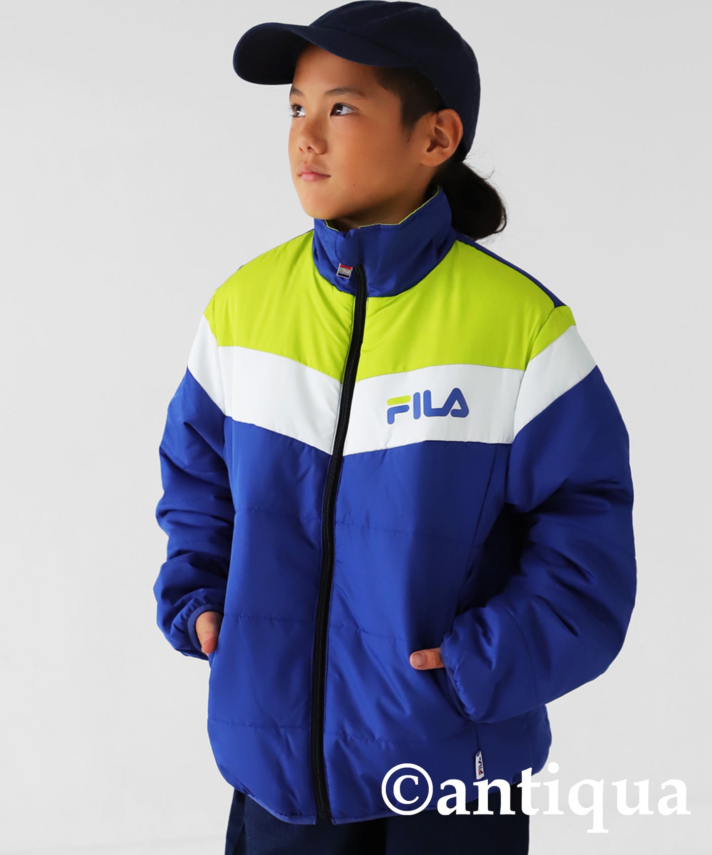 Down jacket with FILA Logo Kids