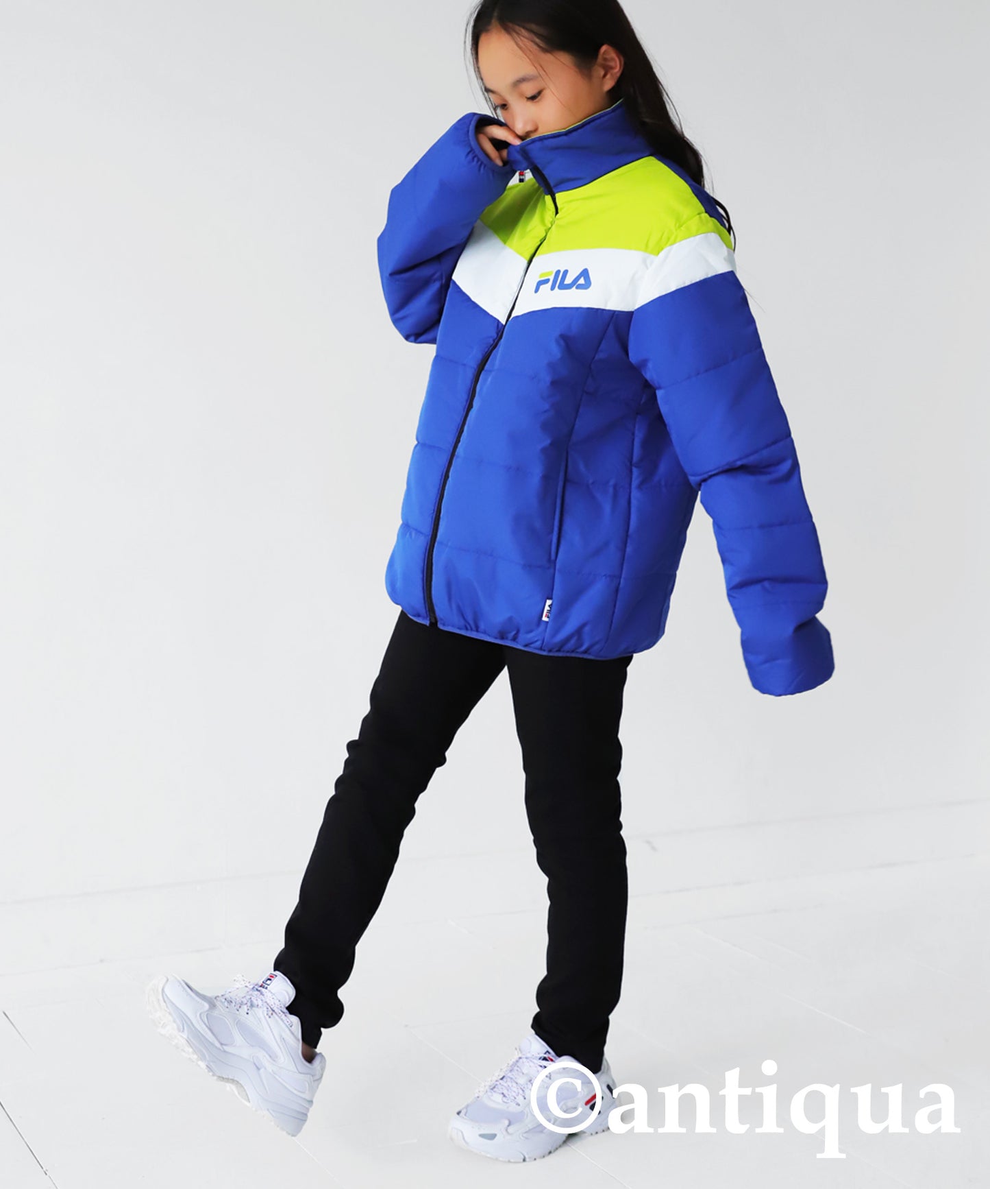 Down jacket with FILA Logo Kids