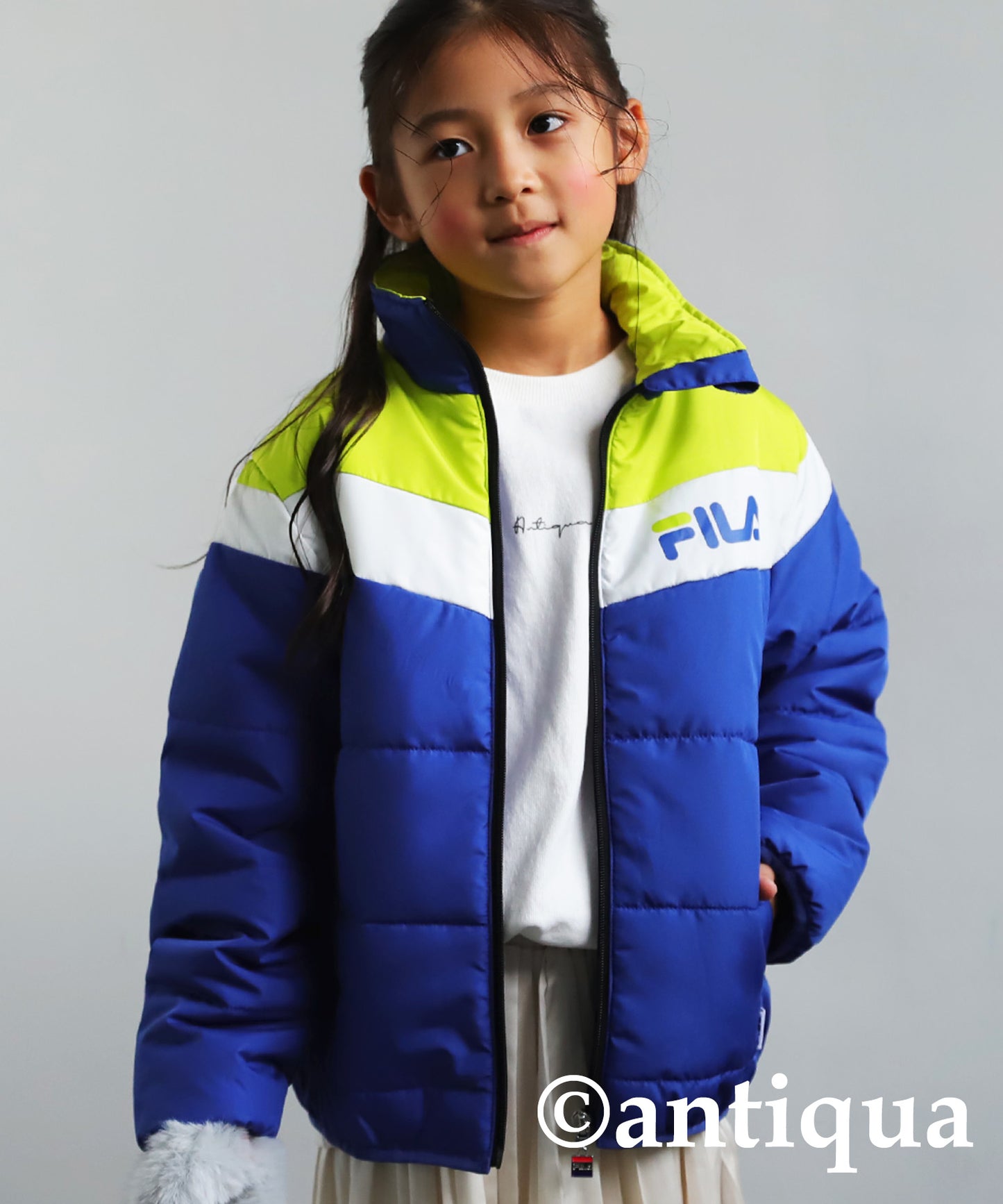 Down jacket with FILA Logo Kids