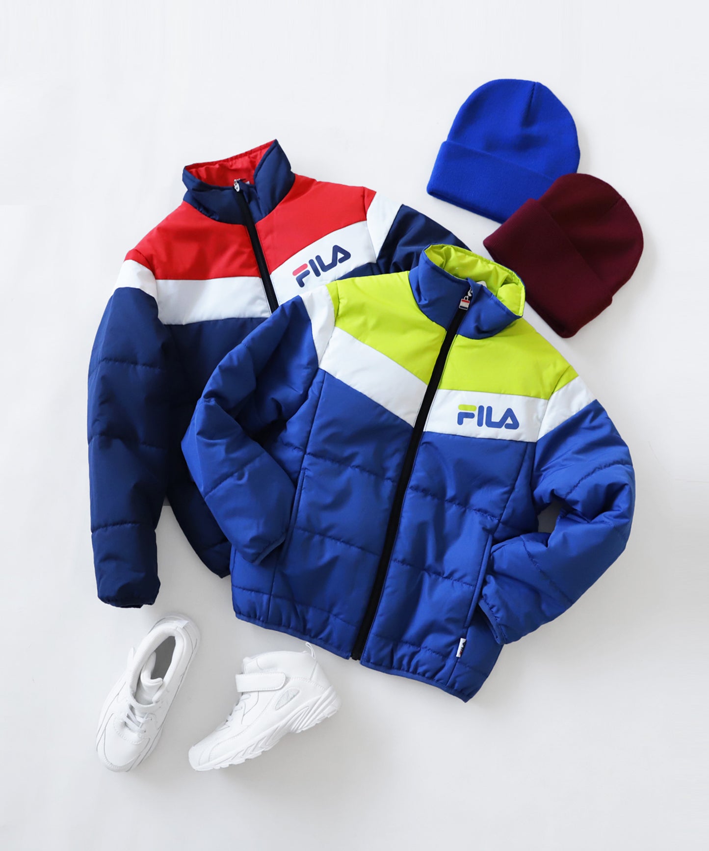 Down jacket with FILA Logo Kids